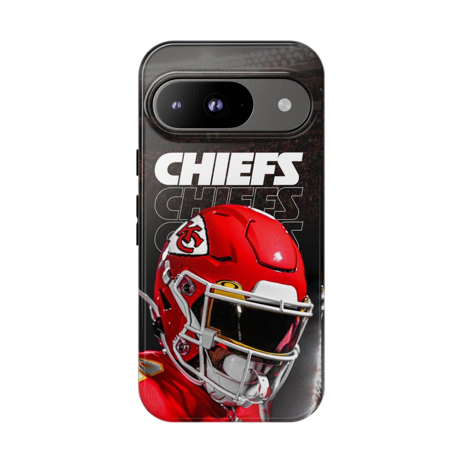 Kansas City Chiefs Football Helmet Logo Tough Cases for iPhones, Samsung, and Pixel