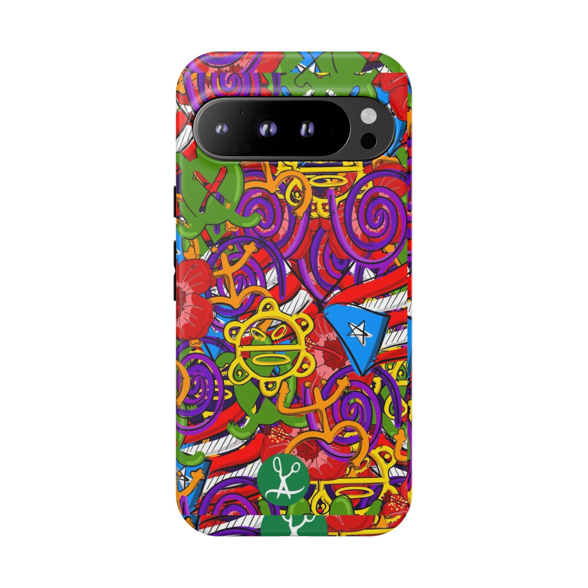 Puerto Rico Taino Tribal Art Tough Cases for iPhones, Samsung, and Pixel