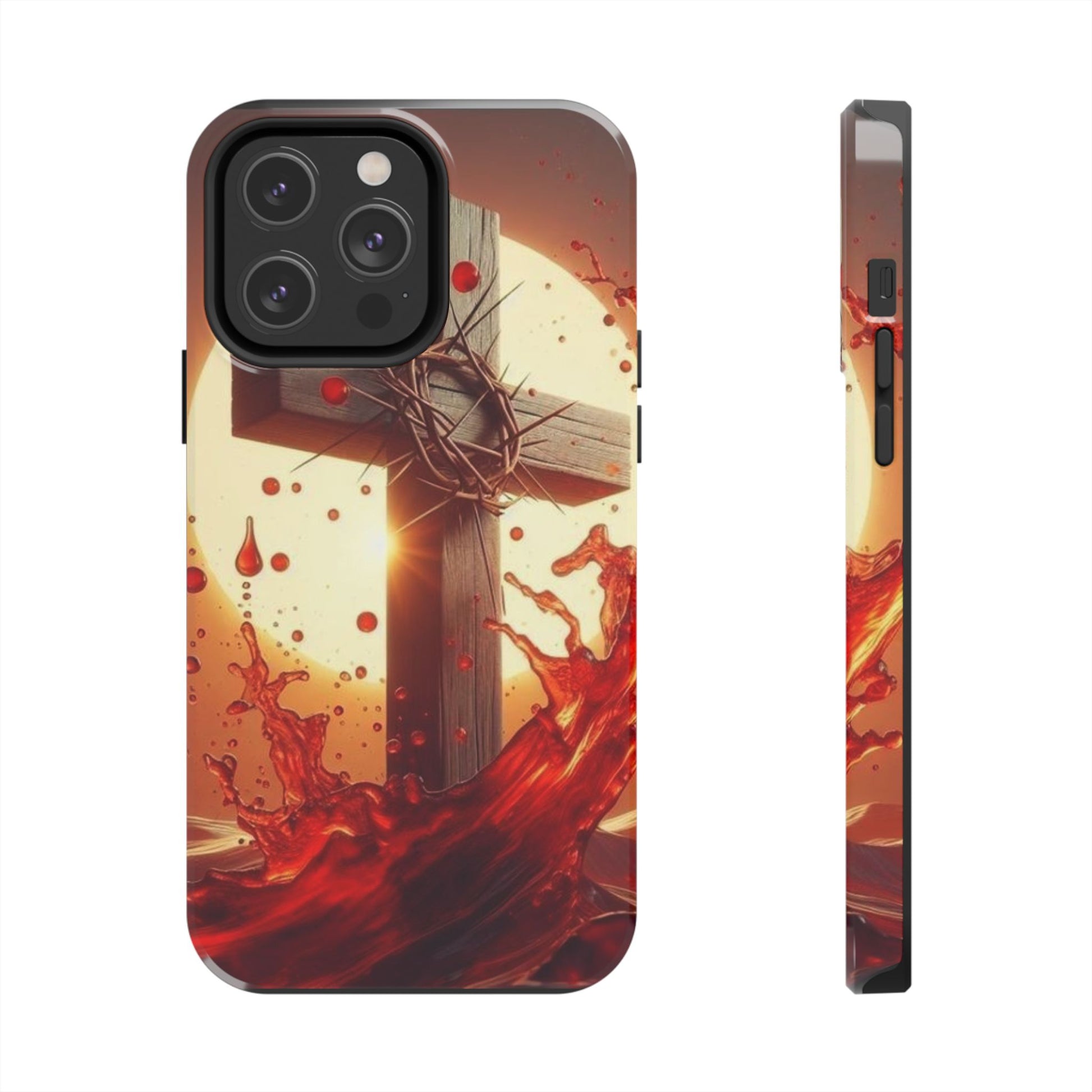 Blood of Christ Christian Theme Phone Cases for iPhones & Samsung Phones