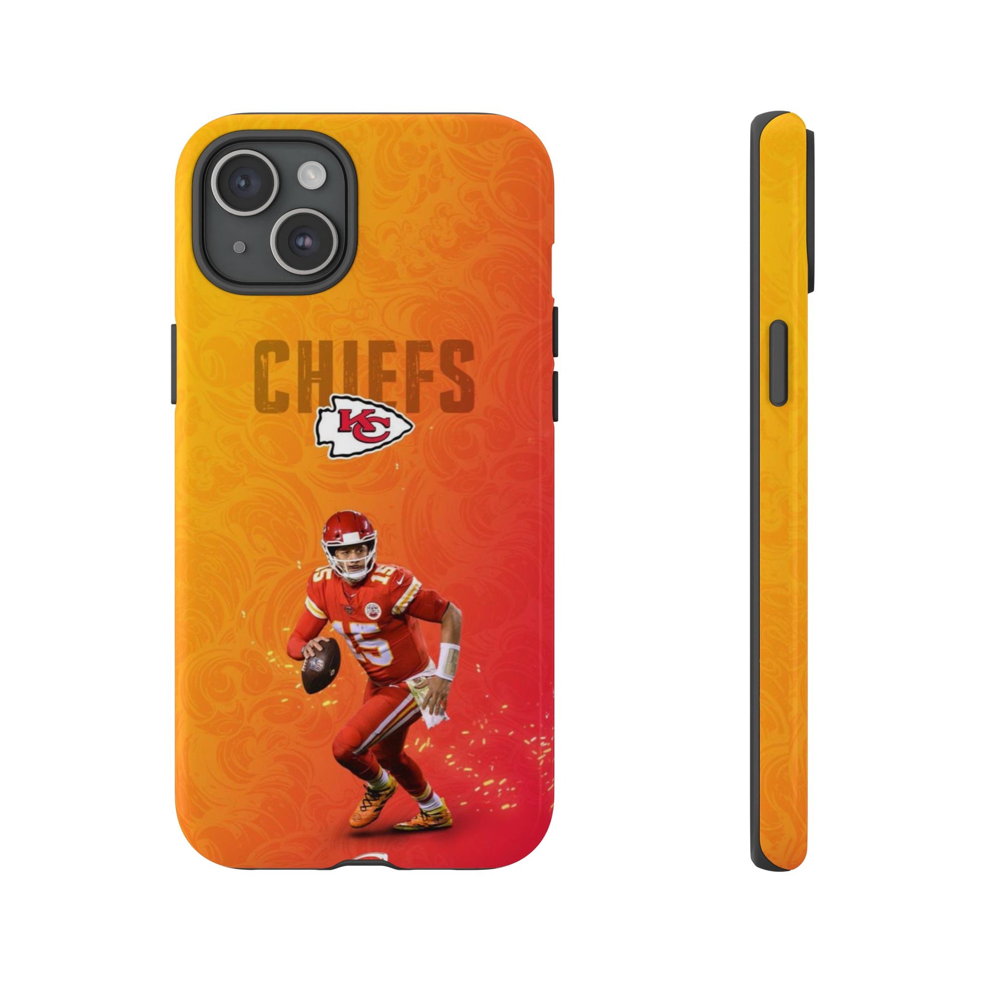 Kansas City Chiefs Patrick Mahomes Football Tough Cases for iPhones, Samsung, and Pixel