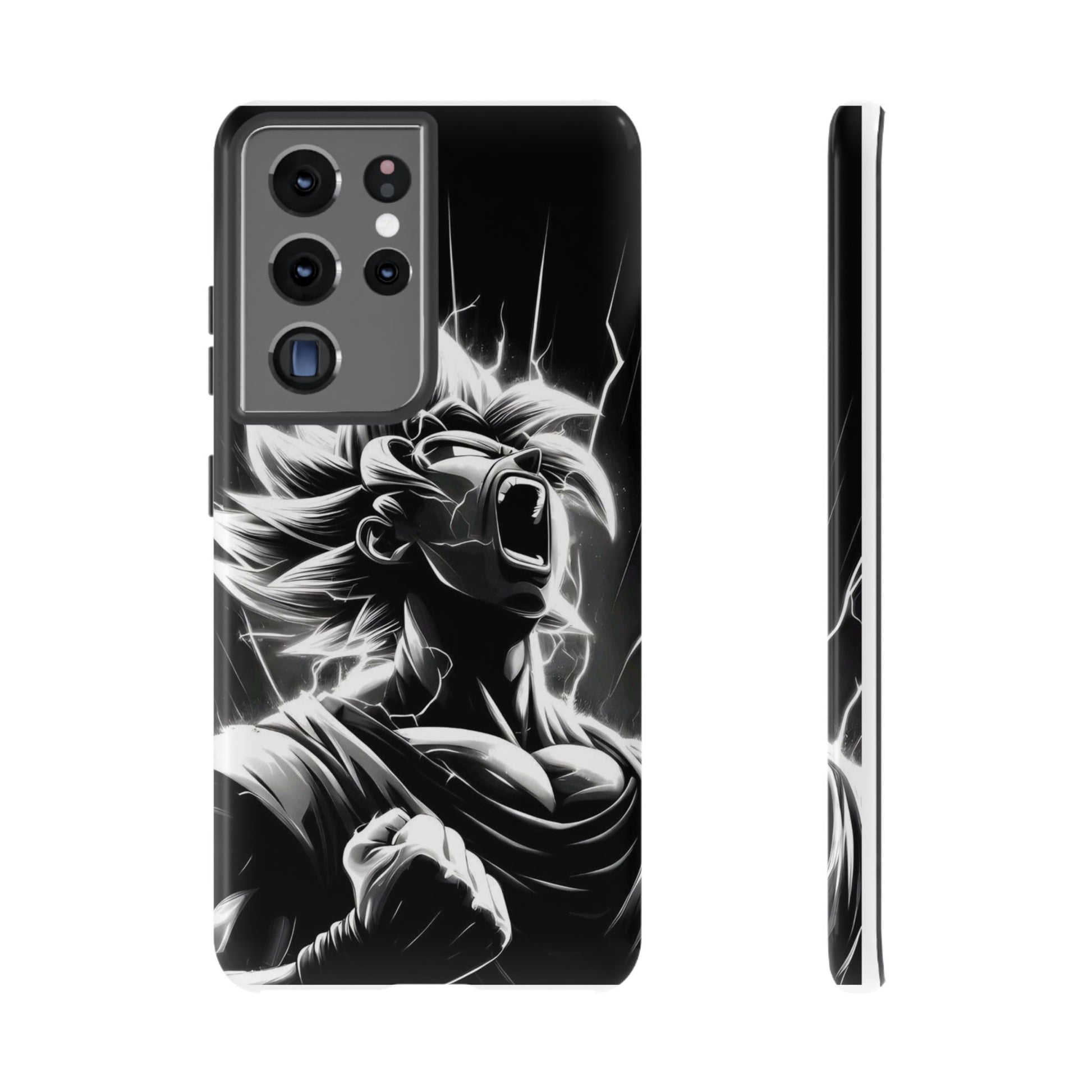 Anime Saiyan Rage Dragon ball Z Tough Cases for iPhones, Samsung, and Pixel