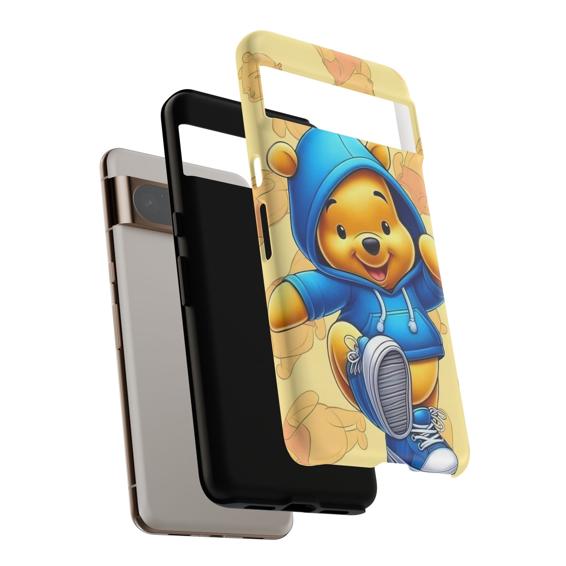 Cute Pooh Bear Phone Case, Tough Case