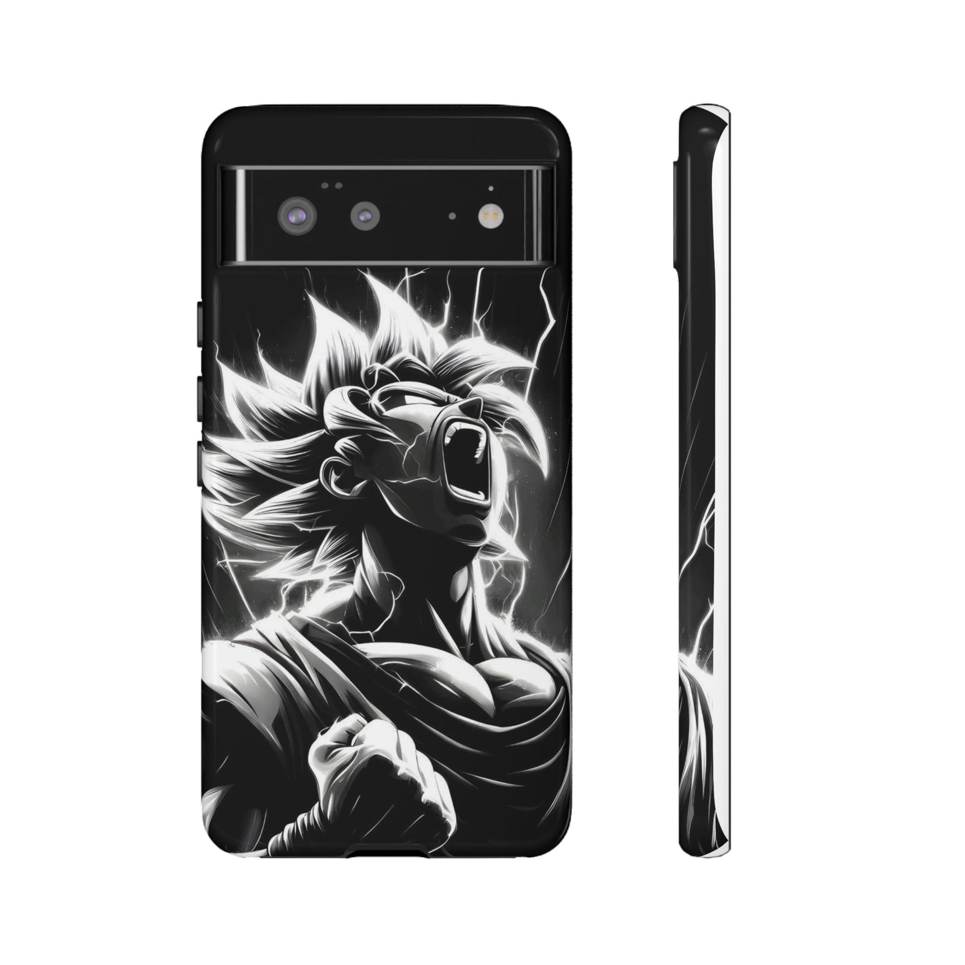 Anime Saiyan Rage Dragon ball Z Tough Cases for iPhones, Samsung, and Pixel