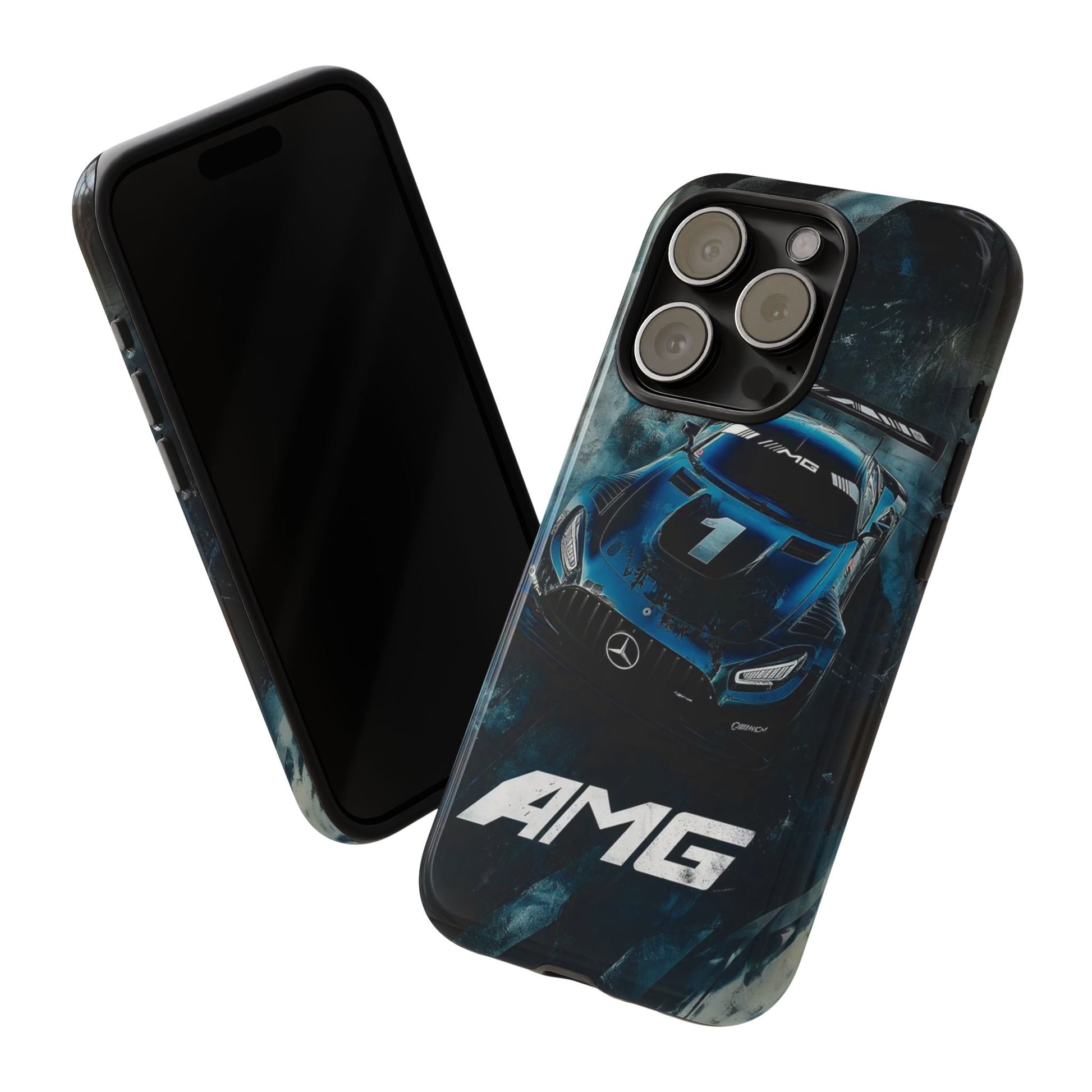 Mercedes AMG Racing Car Tough Cases for iPhones, Samsung, and Pixel