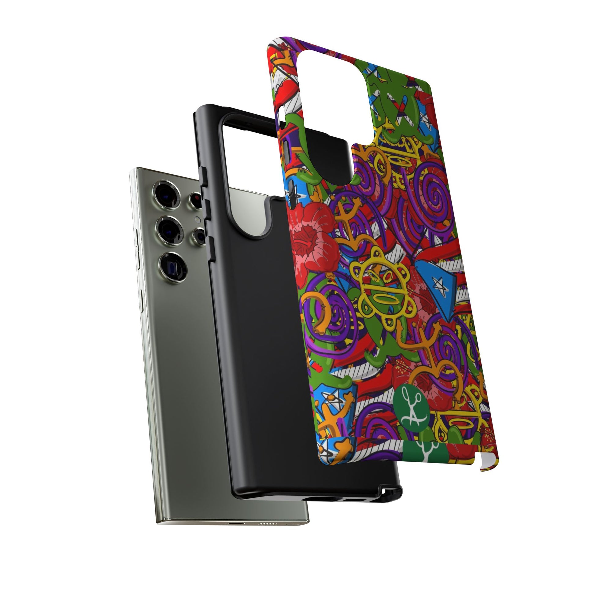 Puerto Rico Taino Tribal Art Tough Cases for iPhones, Samsung, and Pixel