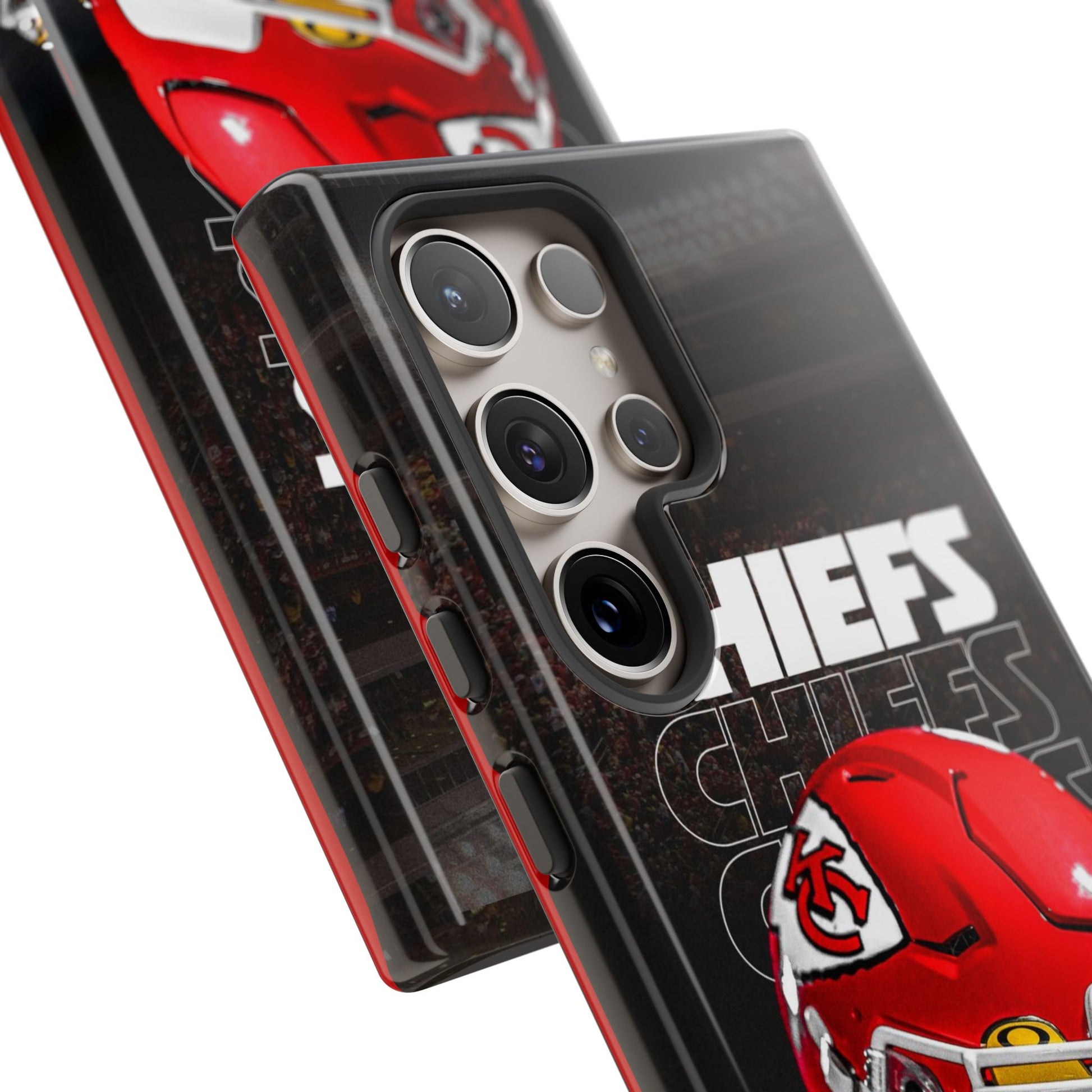 Kansas City Chiefs Football Helmet Logo Tough Cases for iPhones, Samsung, and Pixel