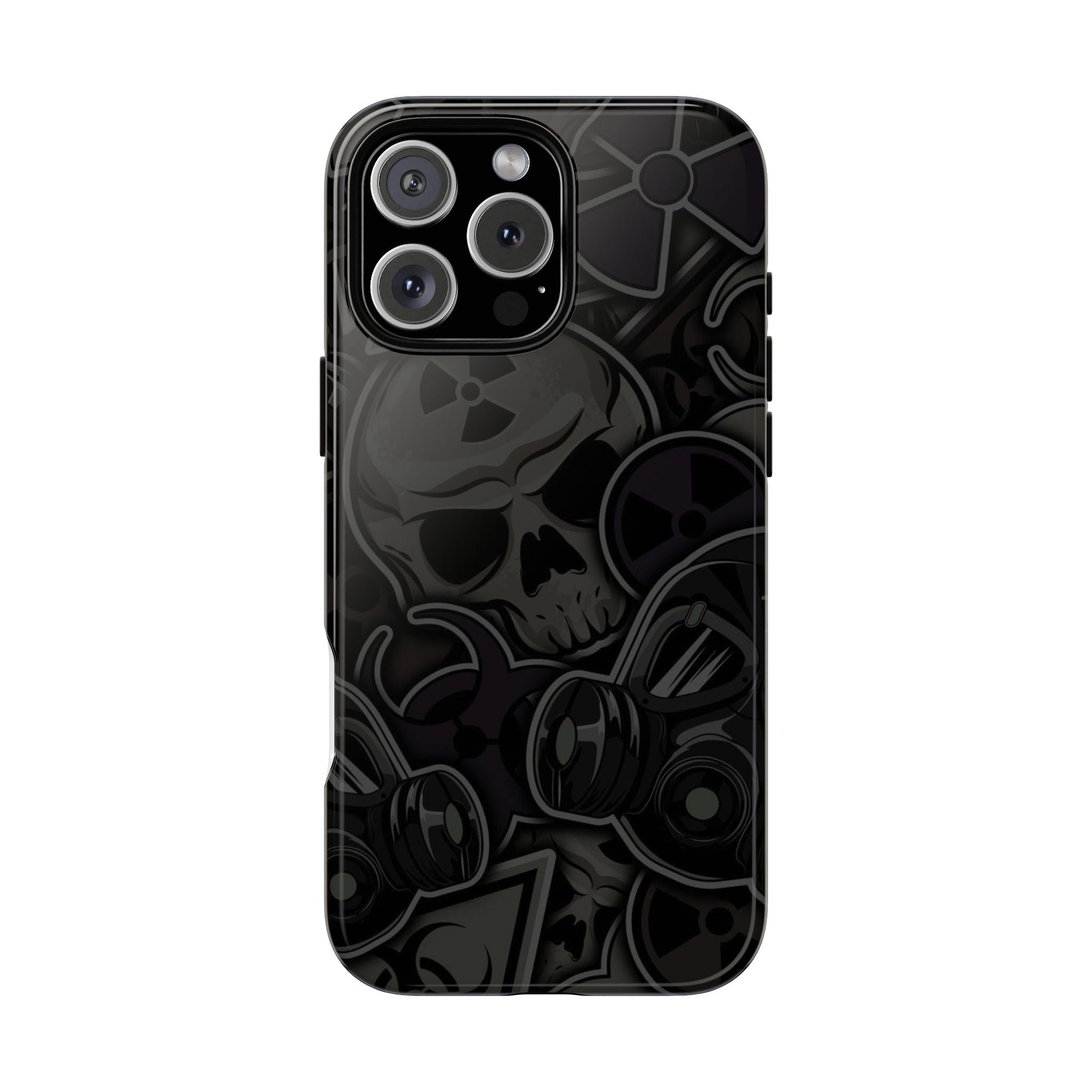 Tough Cases Phone Case, Edgy Skull Design Phone Cover, Gothic Cell Phone Shell