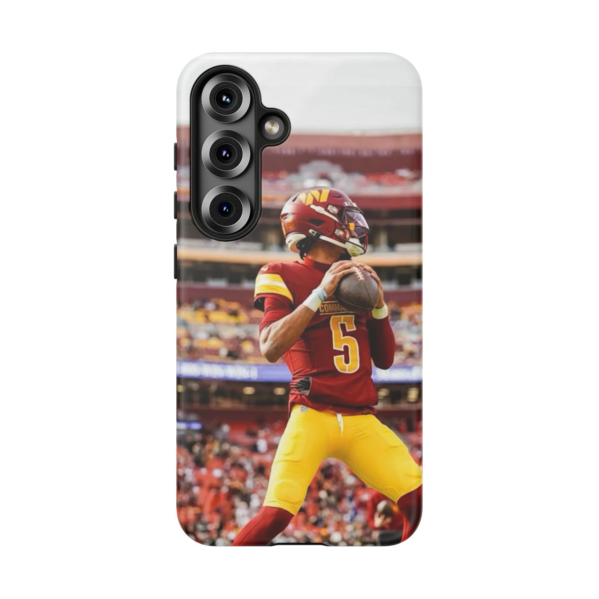 Jayden Daniels Washington Football Tough Cases for iPhones, Samsung, and Pixel