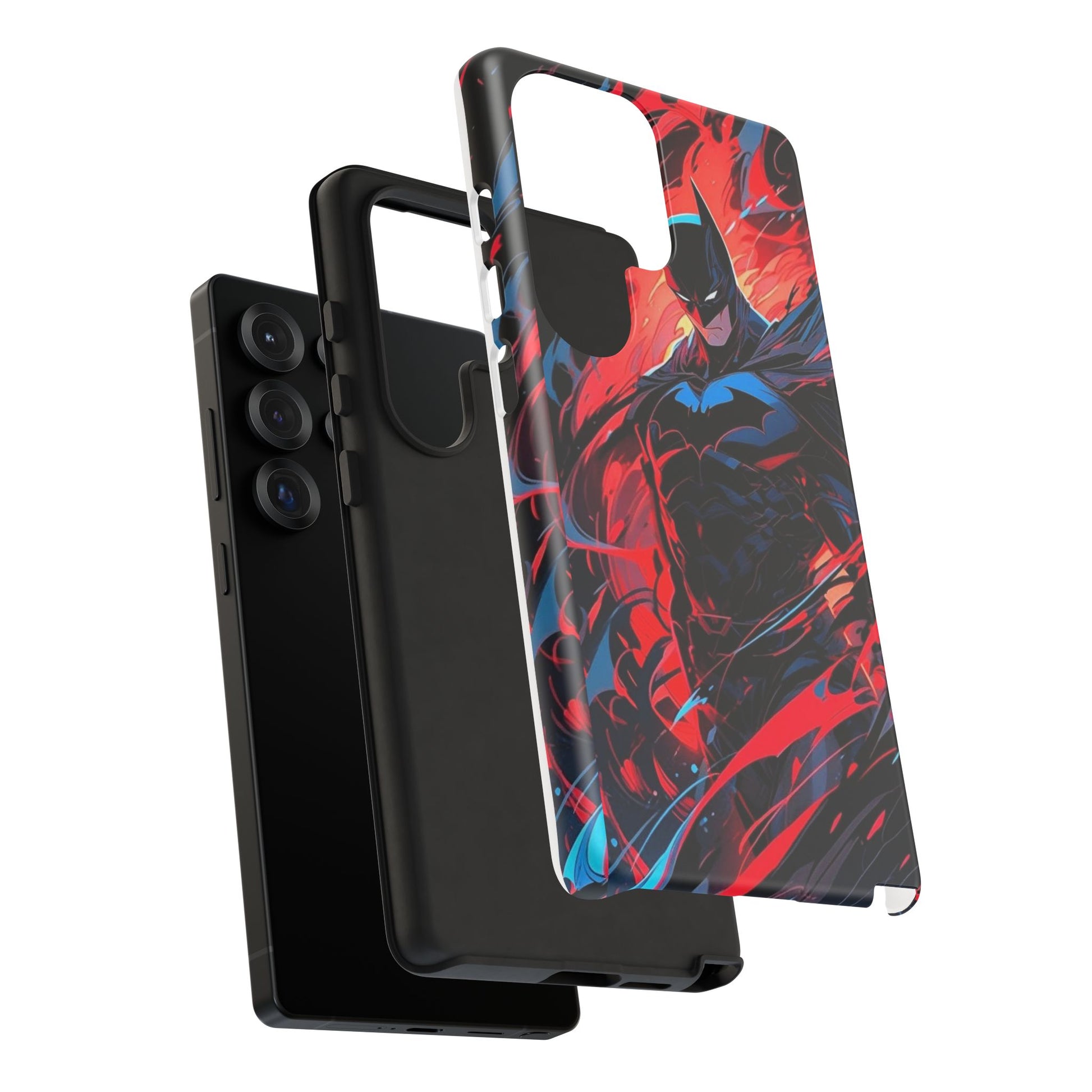 The Dark Knight Batman Art Tough Cases for iPhones, Samsung, and Pixel