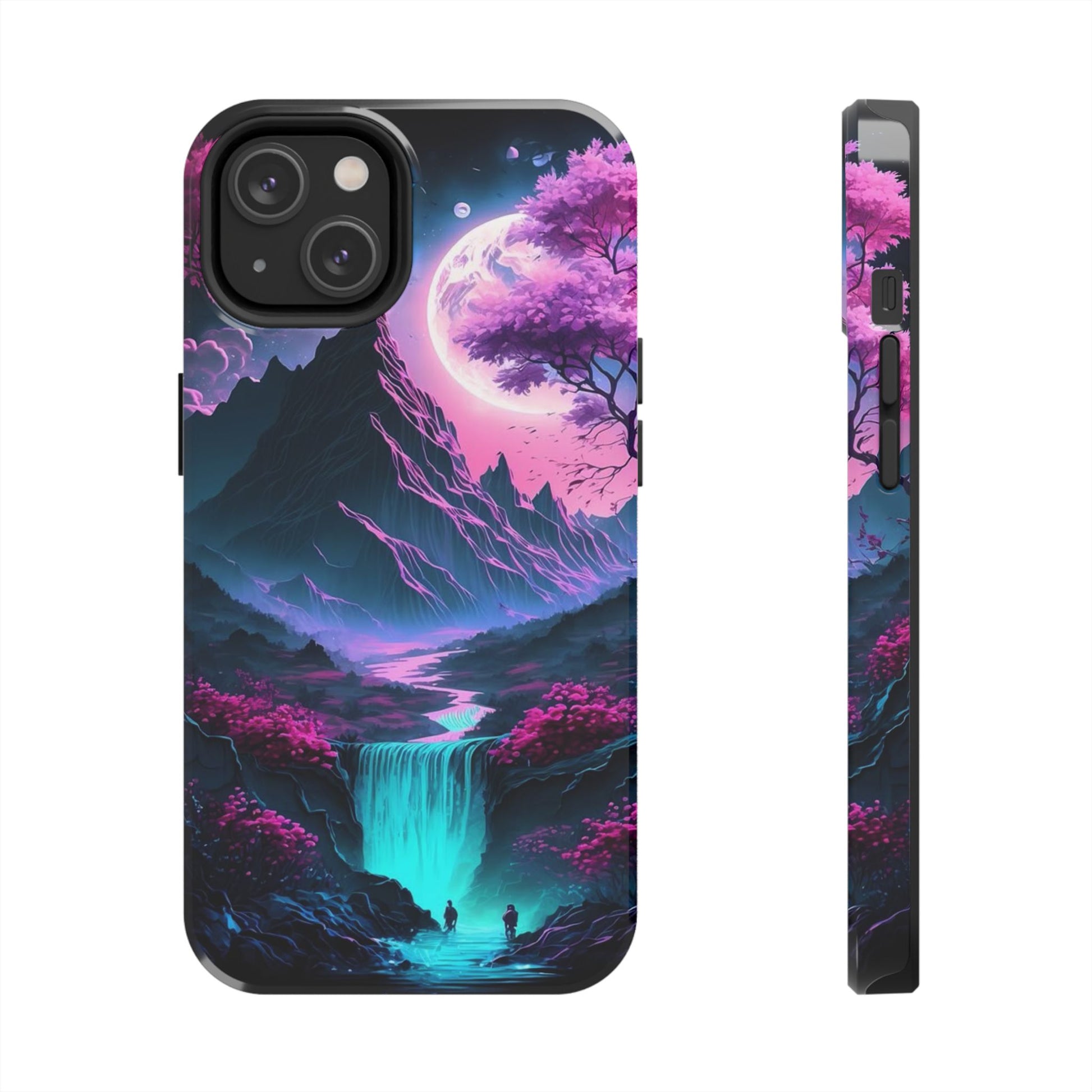 Cherry Blossoms in Japan Themed Tough Phone Cases for Iphones & Samsung Phones