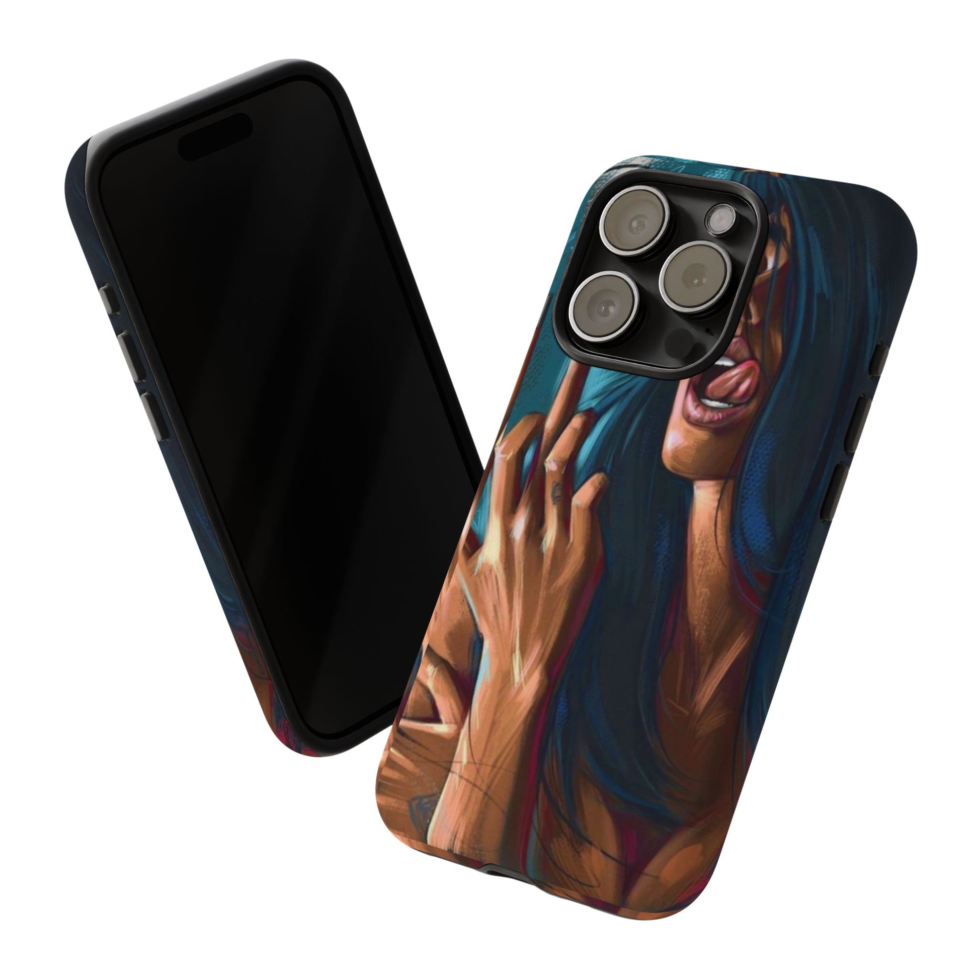 Tough Girl Theme Urban Design Cases for iPhones, Samsung, and Pixel