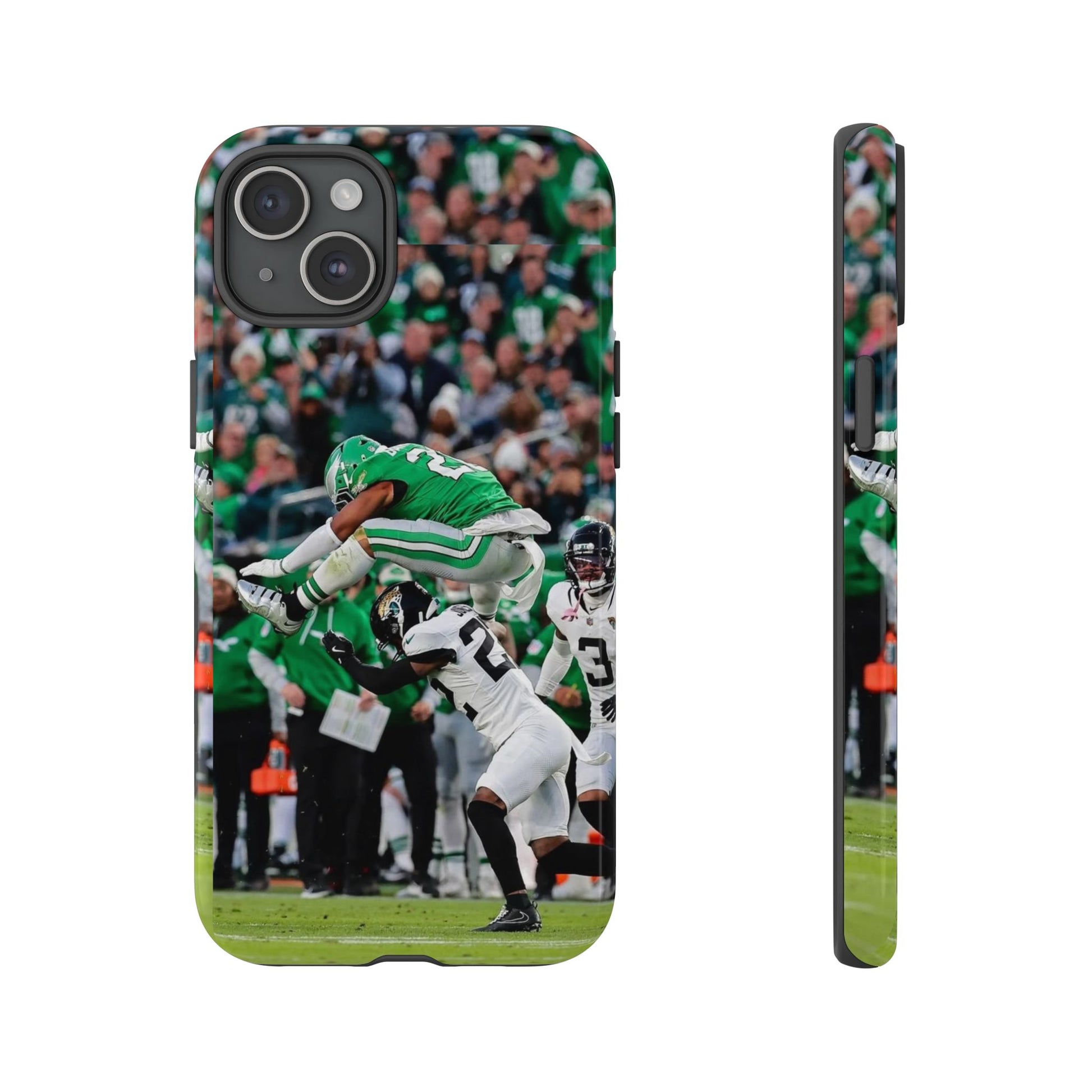 Saquon Barkley The Huddle Eagles Football Tough Cases for iPhones, Samsung, and Pixel