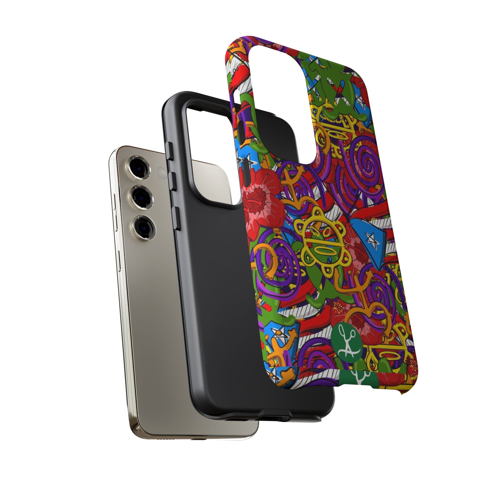 Puerto Rico Taino Tribal Art Tough Cases for iPhones, Samsung, and Pixel