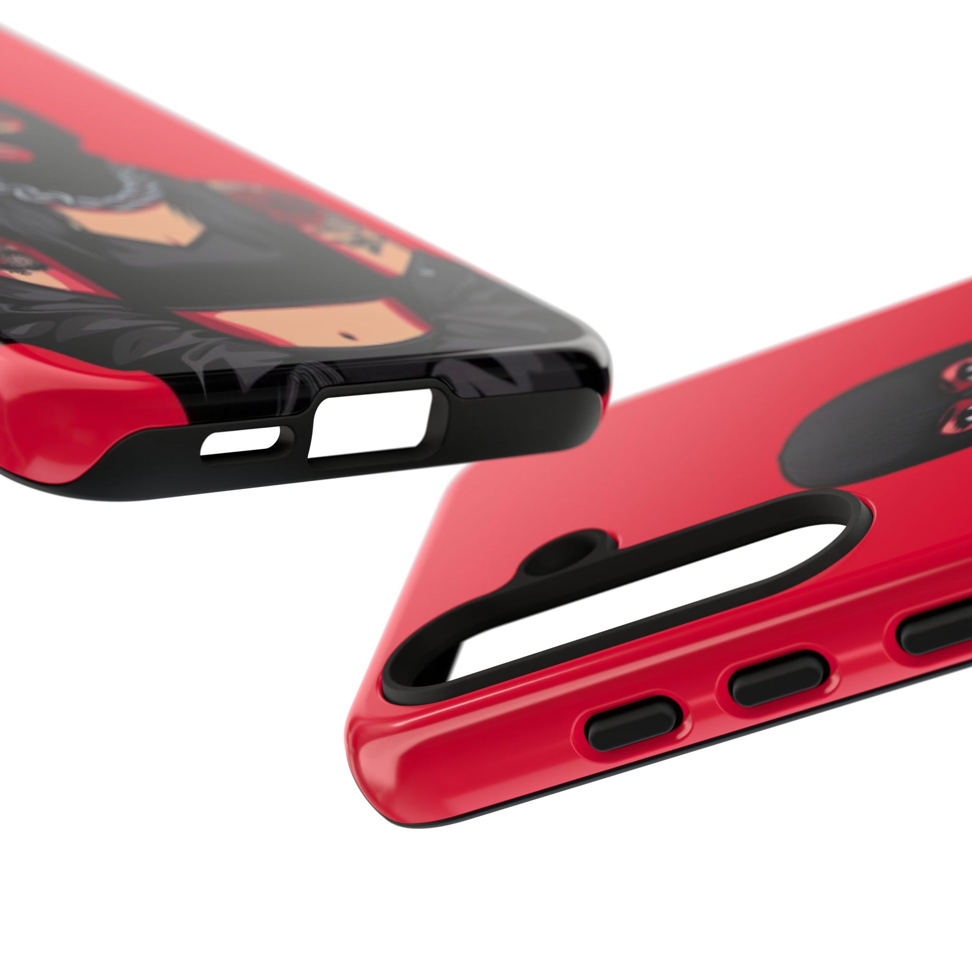 Thug Girl Red Design Tough Cases for iPhones, Samsung, and Pixel