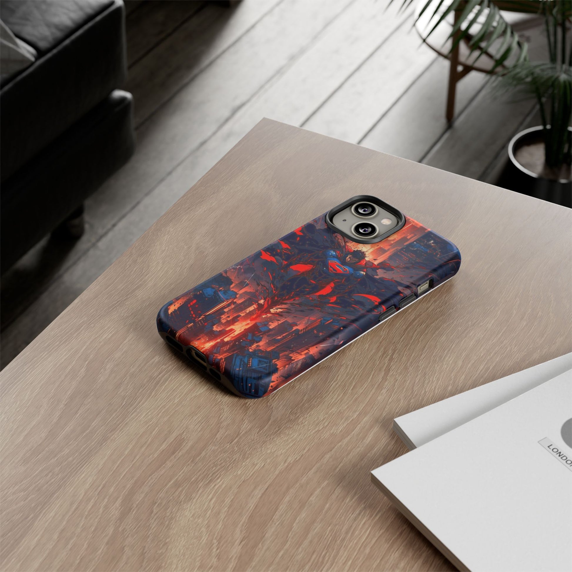 Anime Superman Tough Cases for iPhones, Samsung, and Pixel