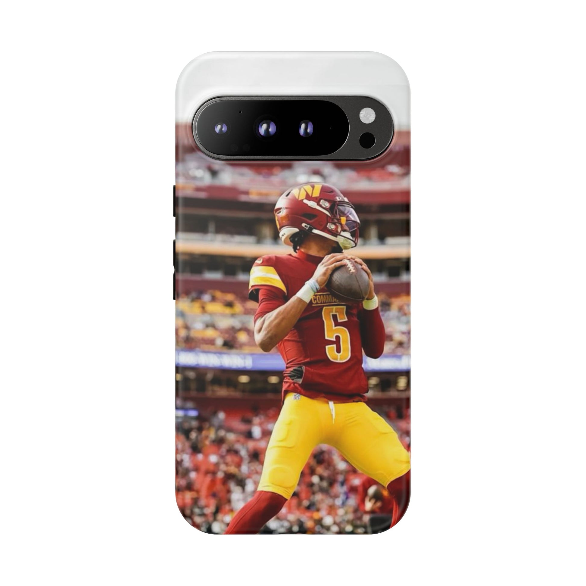 Jayden Daniels Washington Football Tough Cases for iPhones, Samsung, and Pixel