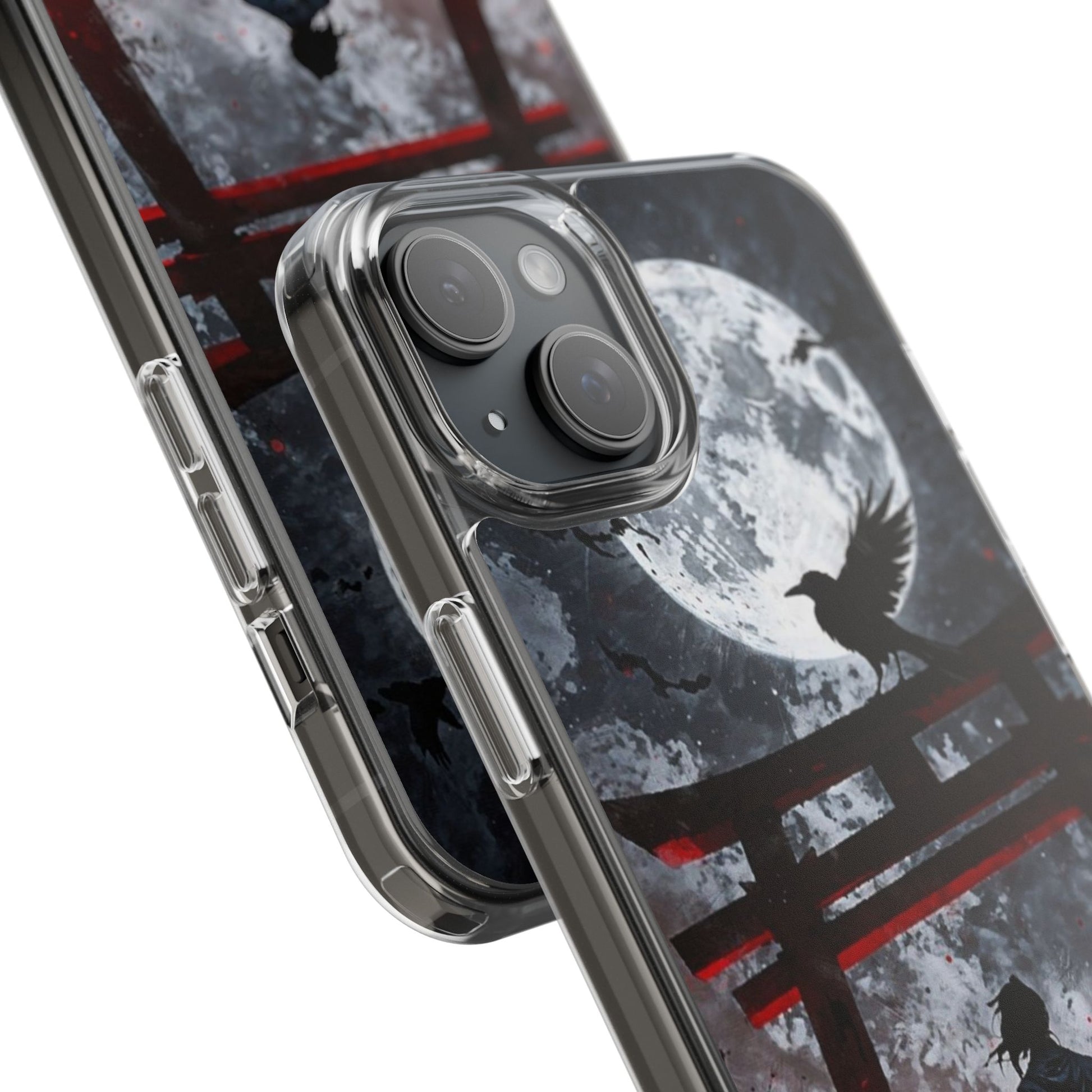 The Lone Samurai and Crow Design case for Iphone and Samsung phones