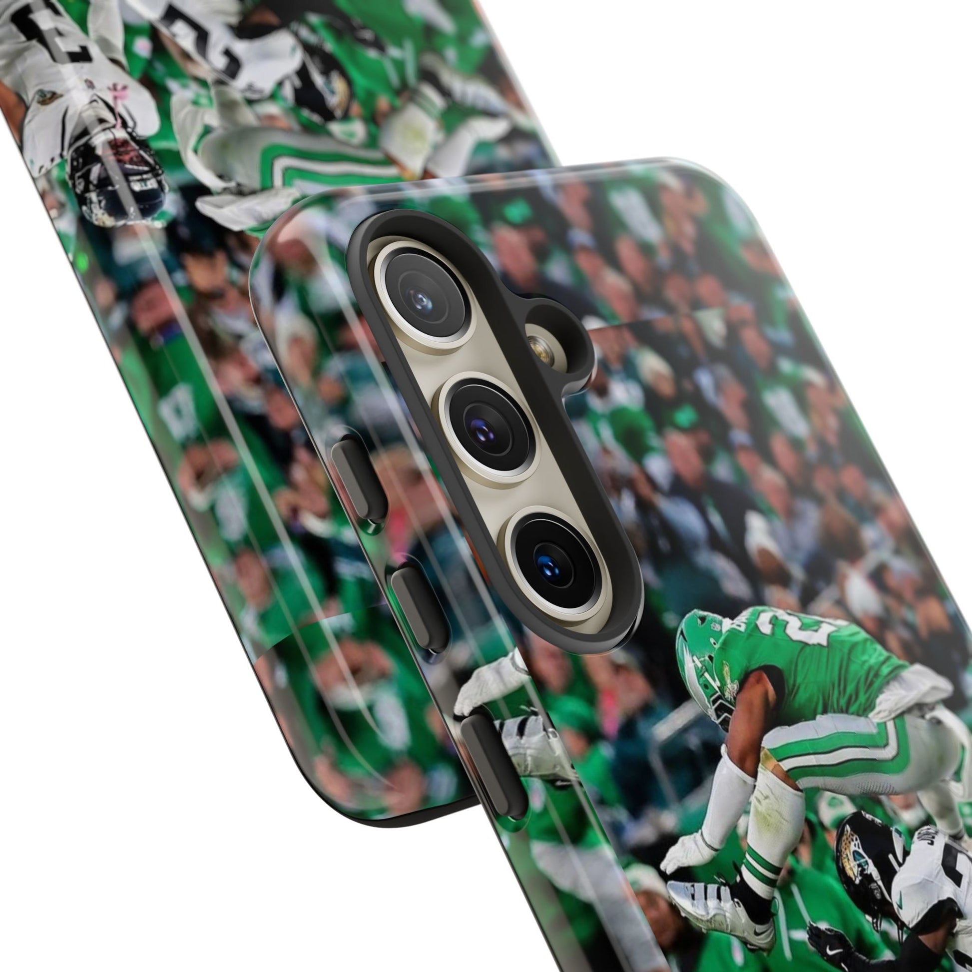 Saquon Barkley The Huddle Eagles Football Tough Cases for iPhones, Samsung, and Pixel