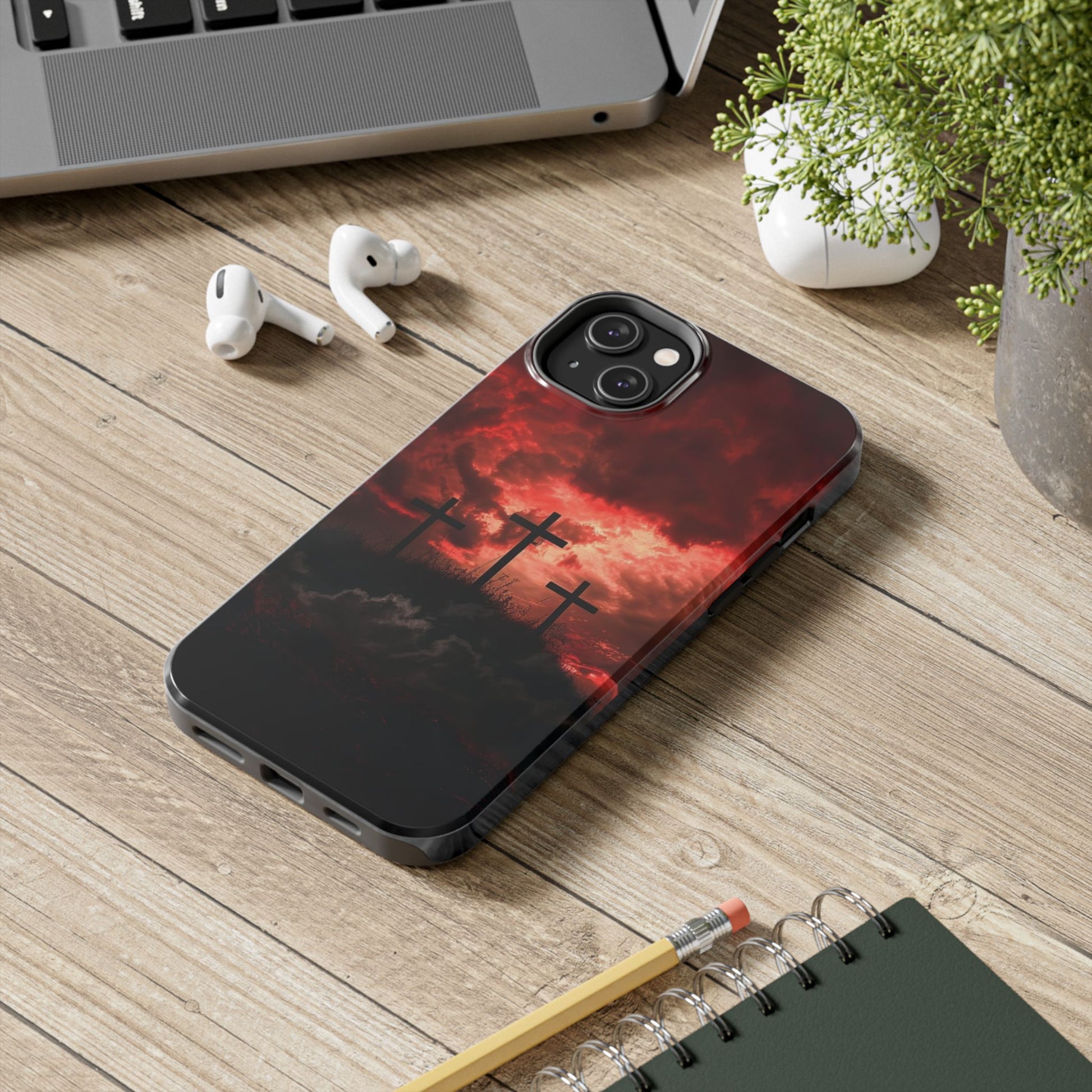 Crosses at Golgotha Christian Cases for iPhones & Samsung Phones
