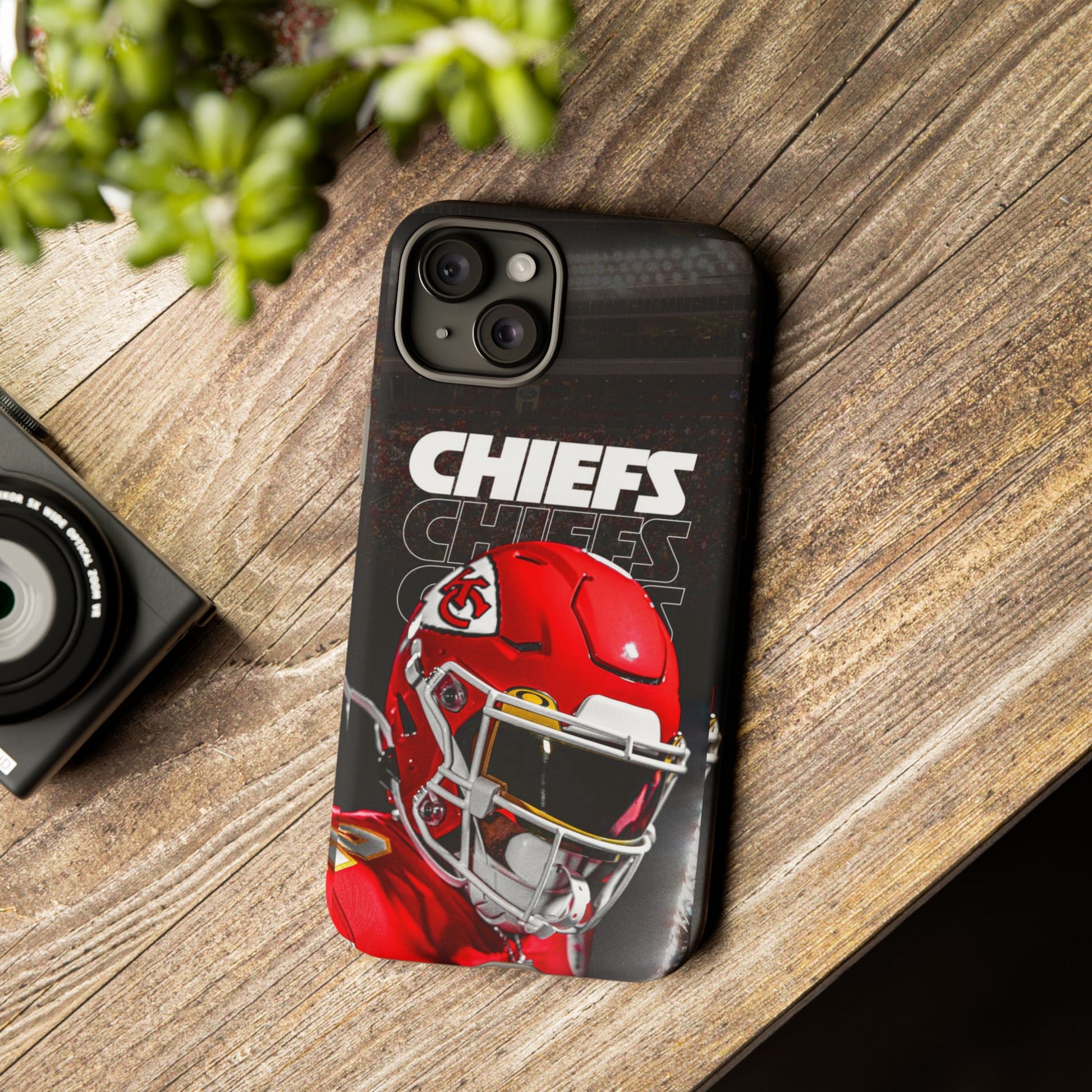 Kansas City Chiefs Football Helmet Logo Tough Cases for iPhones, Samsung, and Pixel