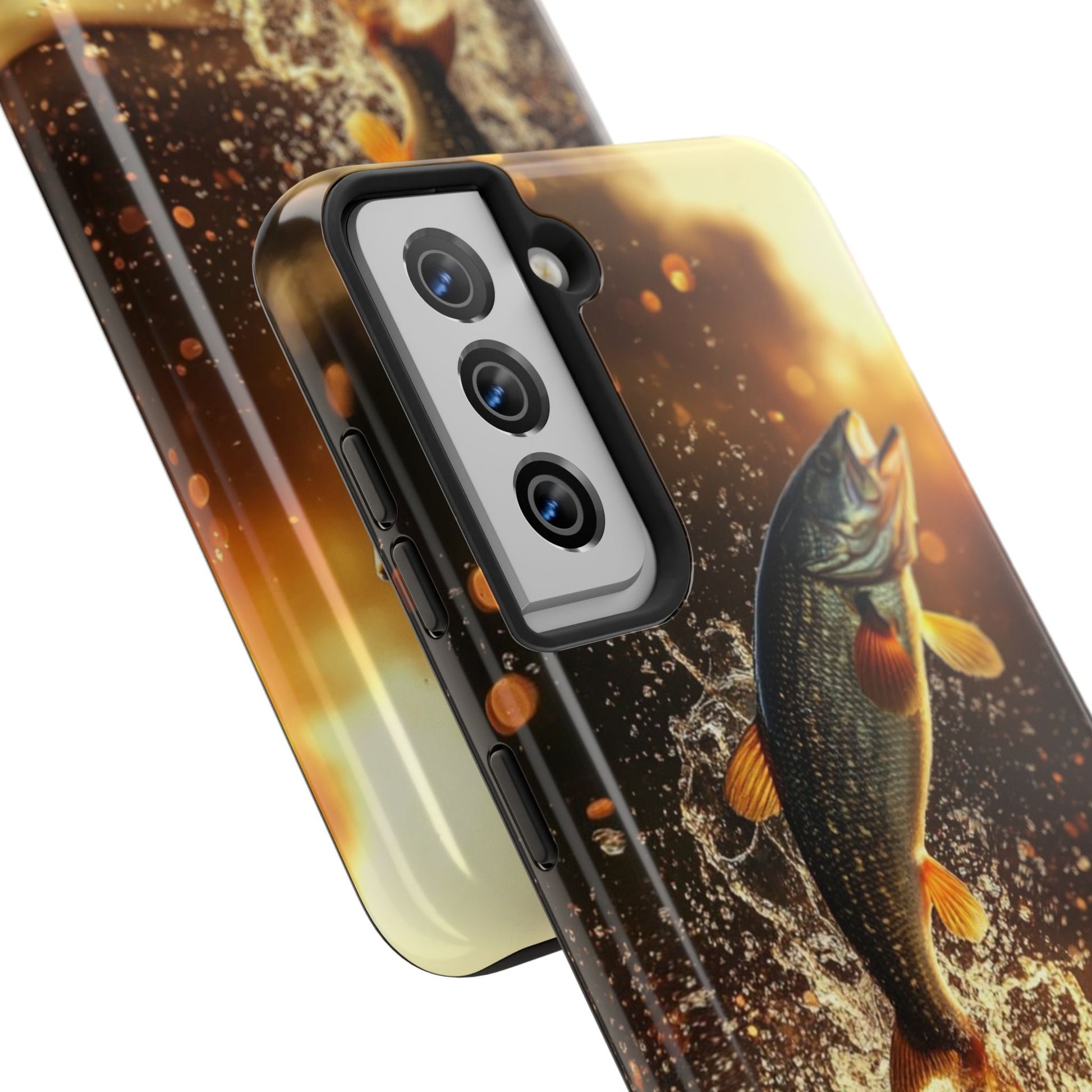 Jumping Bass Fish Theme Phone Cases for iPhones & Samsung Phones