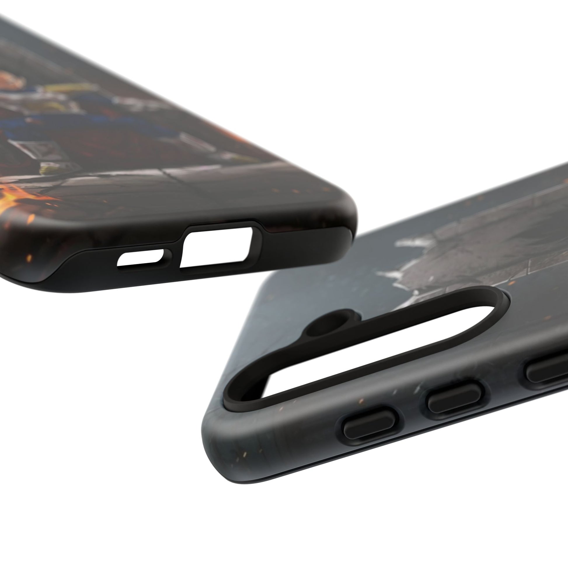 Vegeta on Throne DBZ Theme Tough Cases for iPhones, Samsung, and Pixel