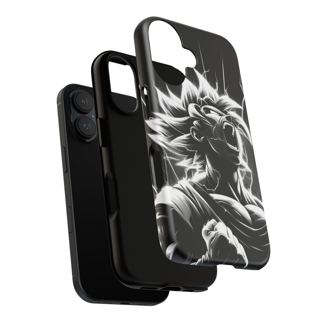 Anime Saiyan Rage Dragon ball Z Tough Cases for iPhones, Samsung, and Pixel