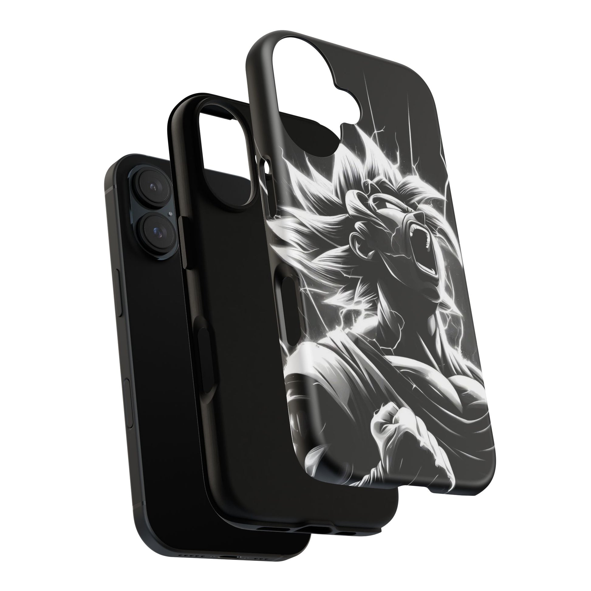 Anime Saiyan Rage Dragon ball Z Tough Cases for iPhones, Samsung, and Pixel
