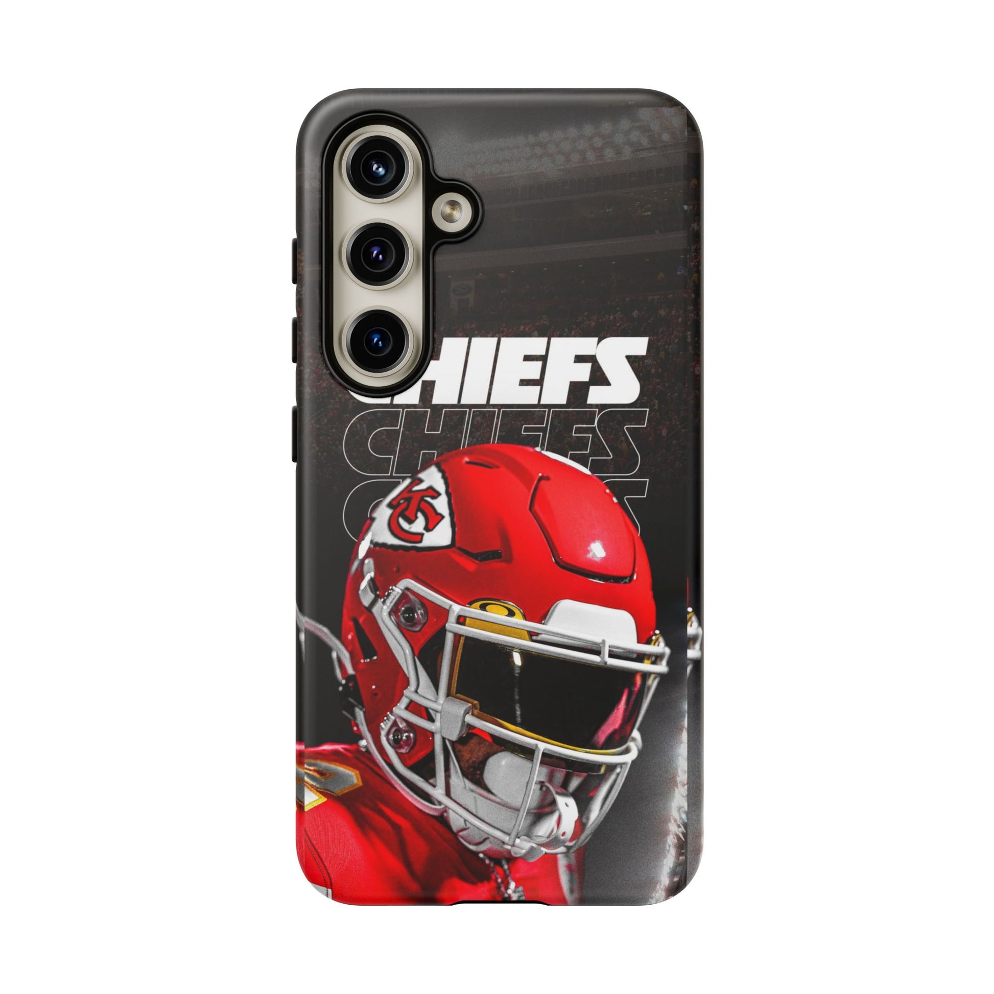 Kansas City Chiefs Football Helmet Logo Tough Cases for iPhones, Samsung, and Pixel