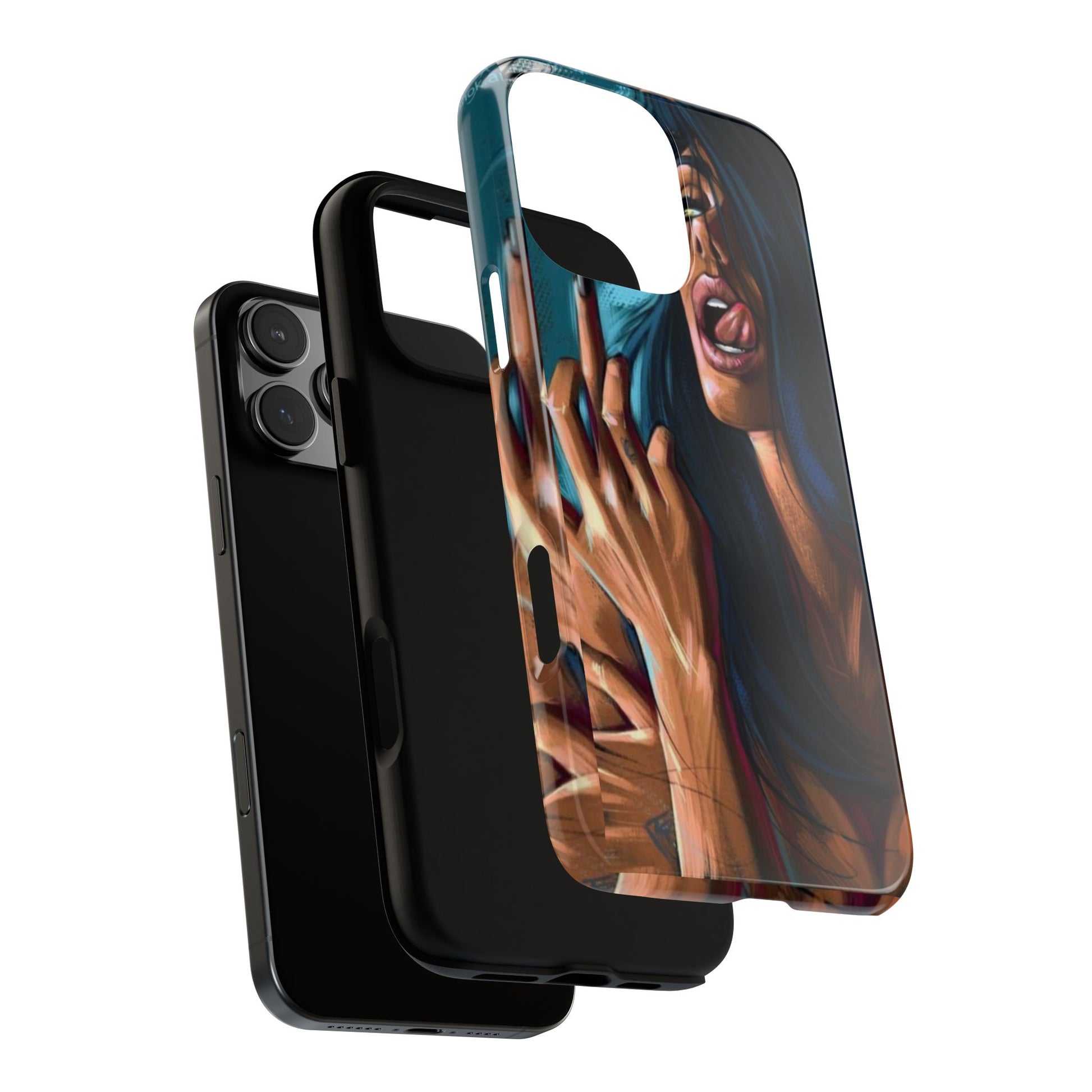 Tough Girl Theme Urban Design Cases for iPhones, Samsung, and Pixel