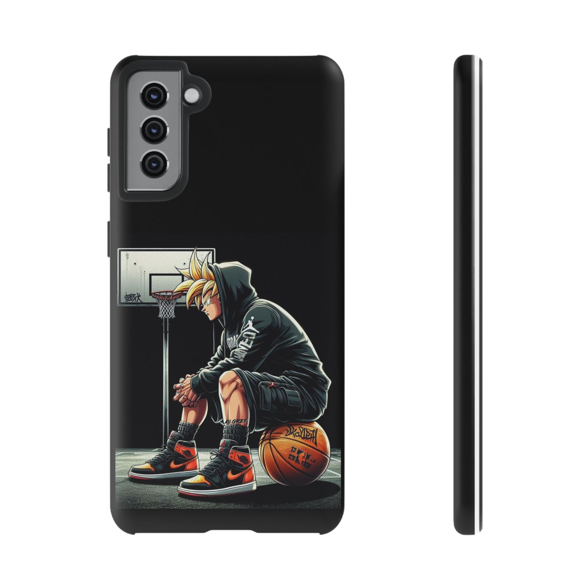 Son Goku Basketball Tough Cases for iPhones, Samsung, and Pixel