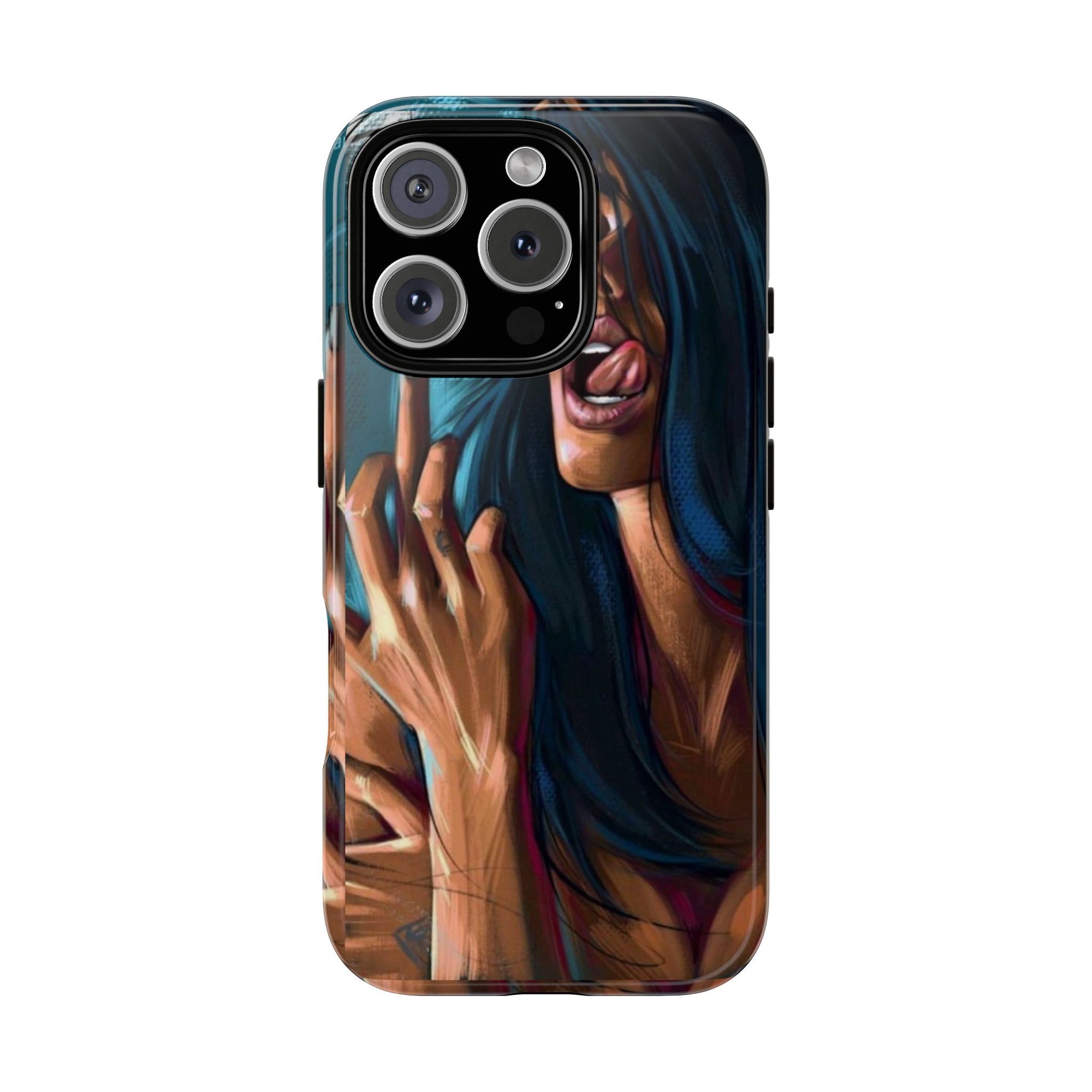 Tough Girl Theme Urban Design Cases for iPhones, Samsung, and Pixel