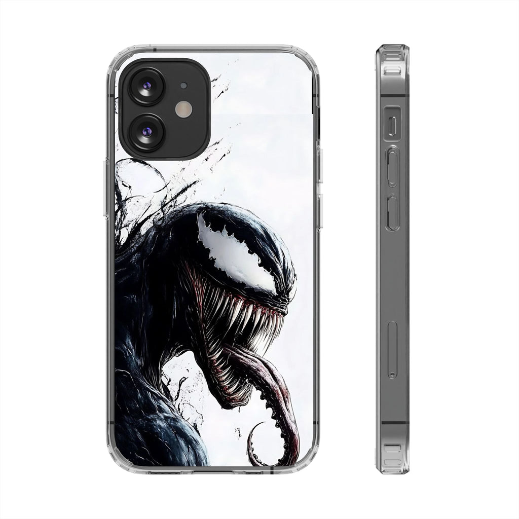 Phone Case, Venom Villain Comic Book Themed Clear Case for Select Phones,