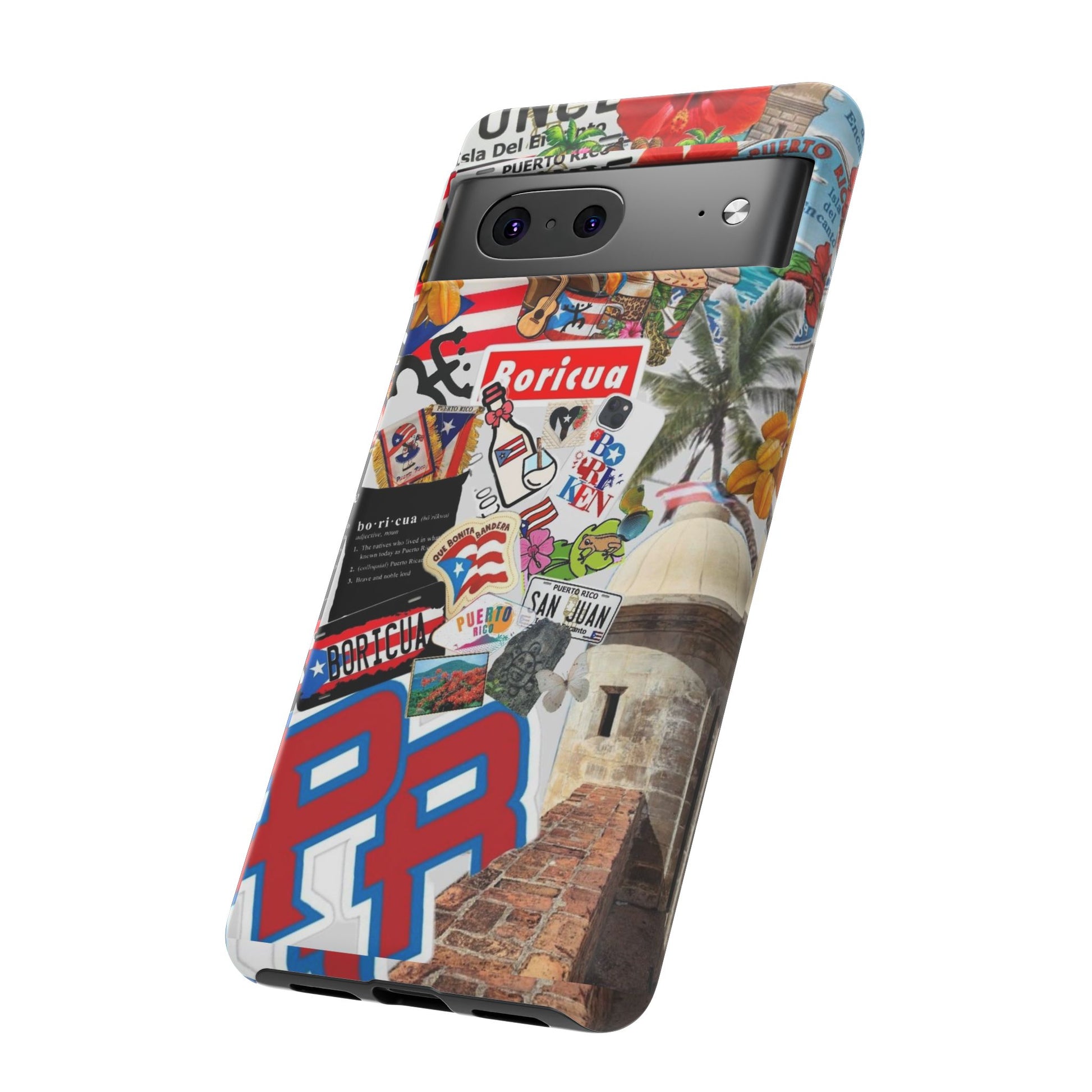 Puerto Rico Boricua Art Tough Cases for iPhones, Samsung, and Pixel
