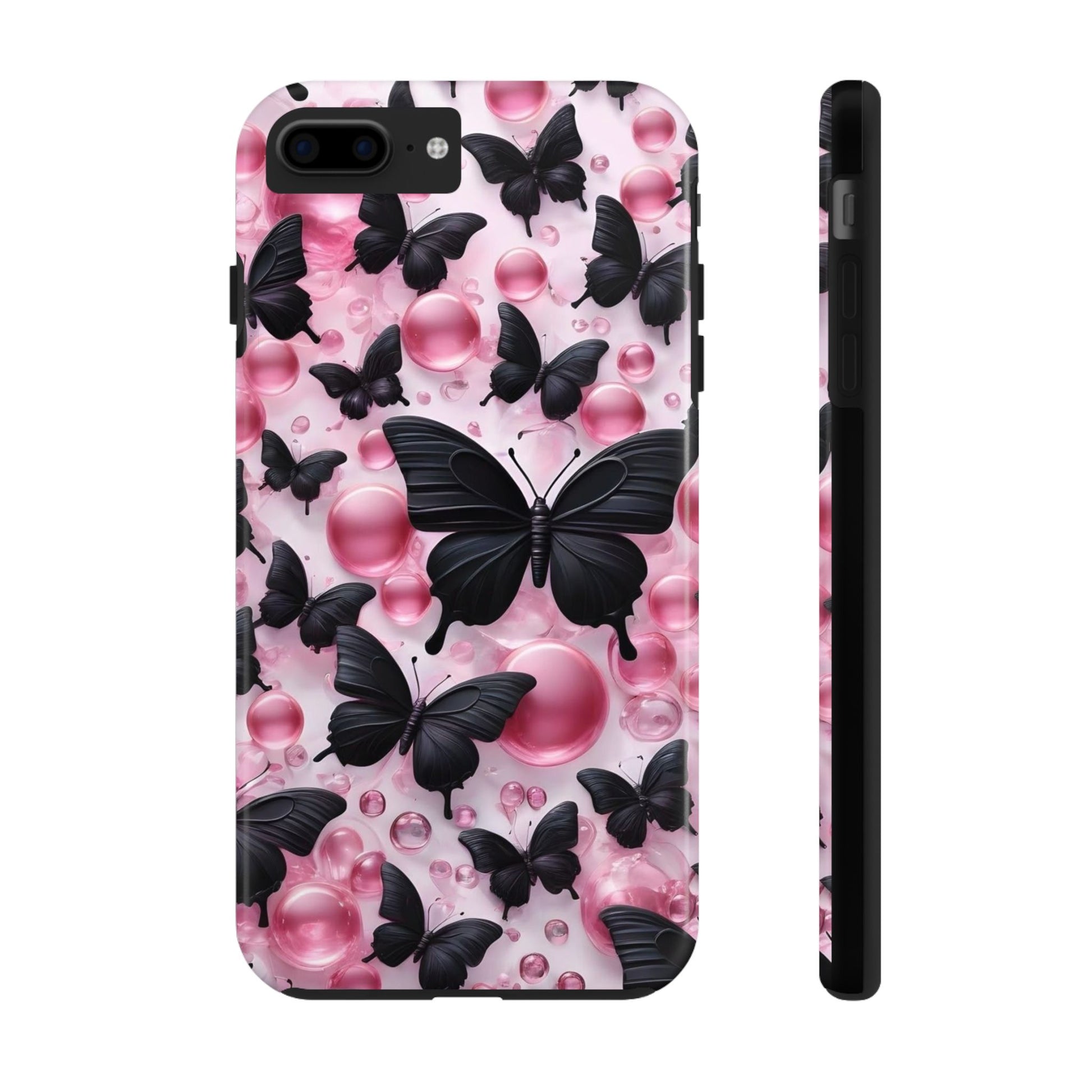 Pearls and Butterflies Theme Phone Cases for iPhones & Samsung Phones