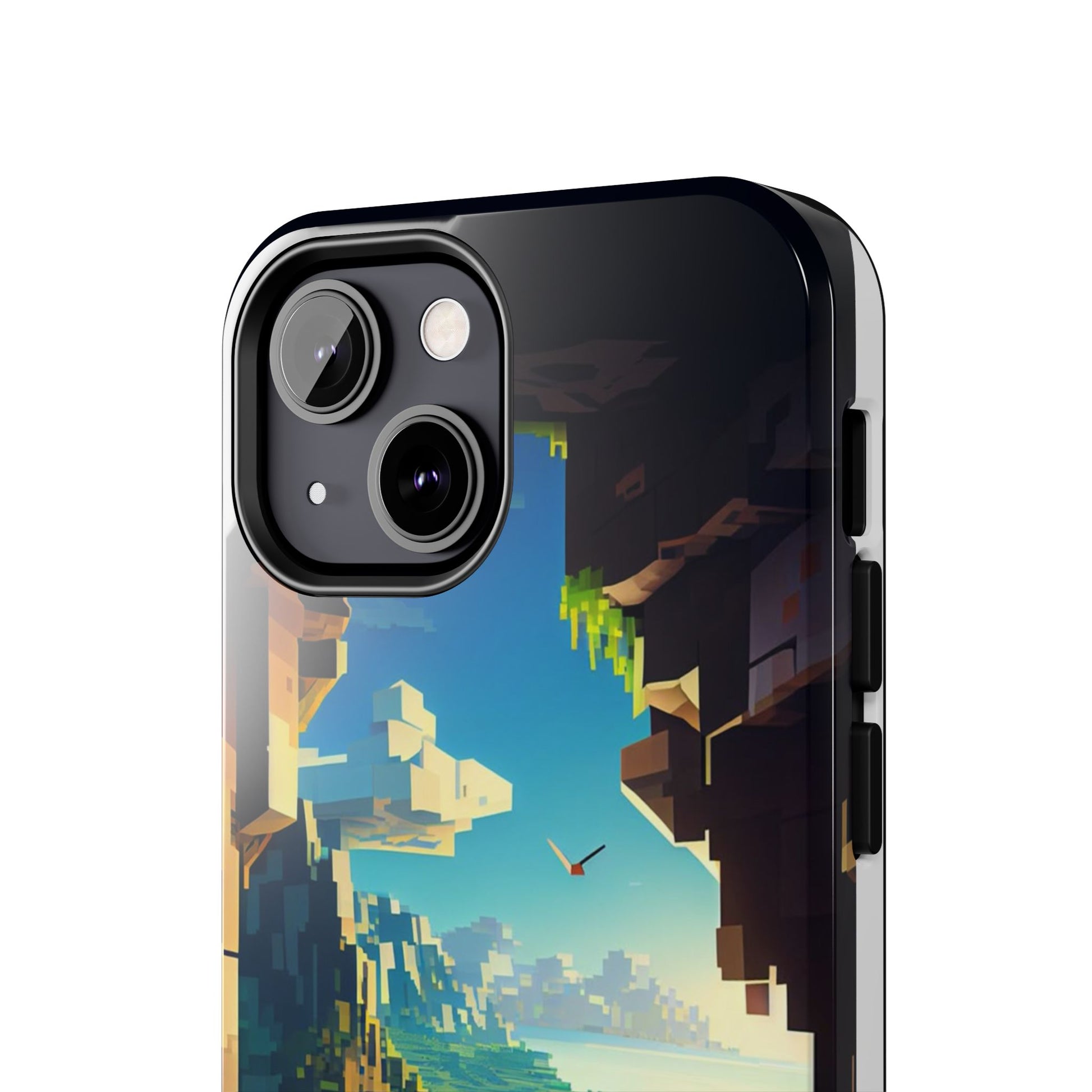 World of Minecraft Tough Phone Cases for Iphones & Samsung Phones Durable