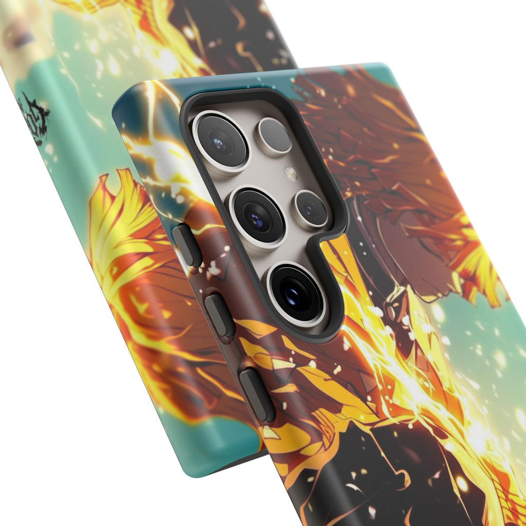 Demon Slayer Zenitsu Anime Theme Phone Case, Tough Cases for iPhones, Samsung, and Pixel