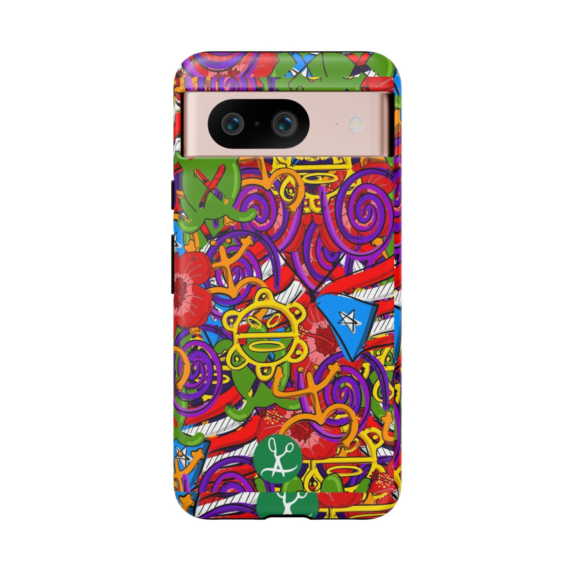 Puerto Rico Taino Tribal Art Tough Cases for iPhones, Samsung, and Pixel