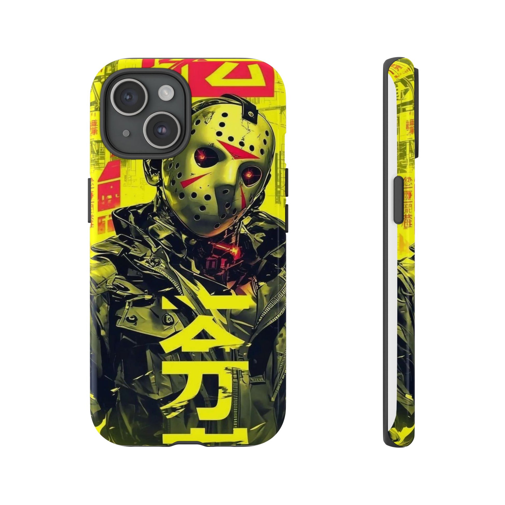 Cyberpunk X Jason Voorhees Tough Cases for iPhones, Samsung, and Pixel