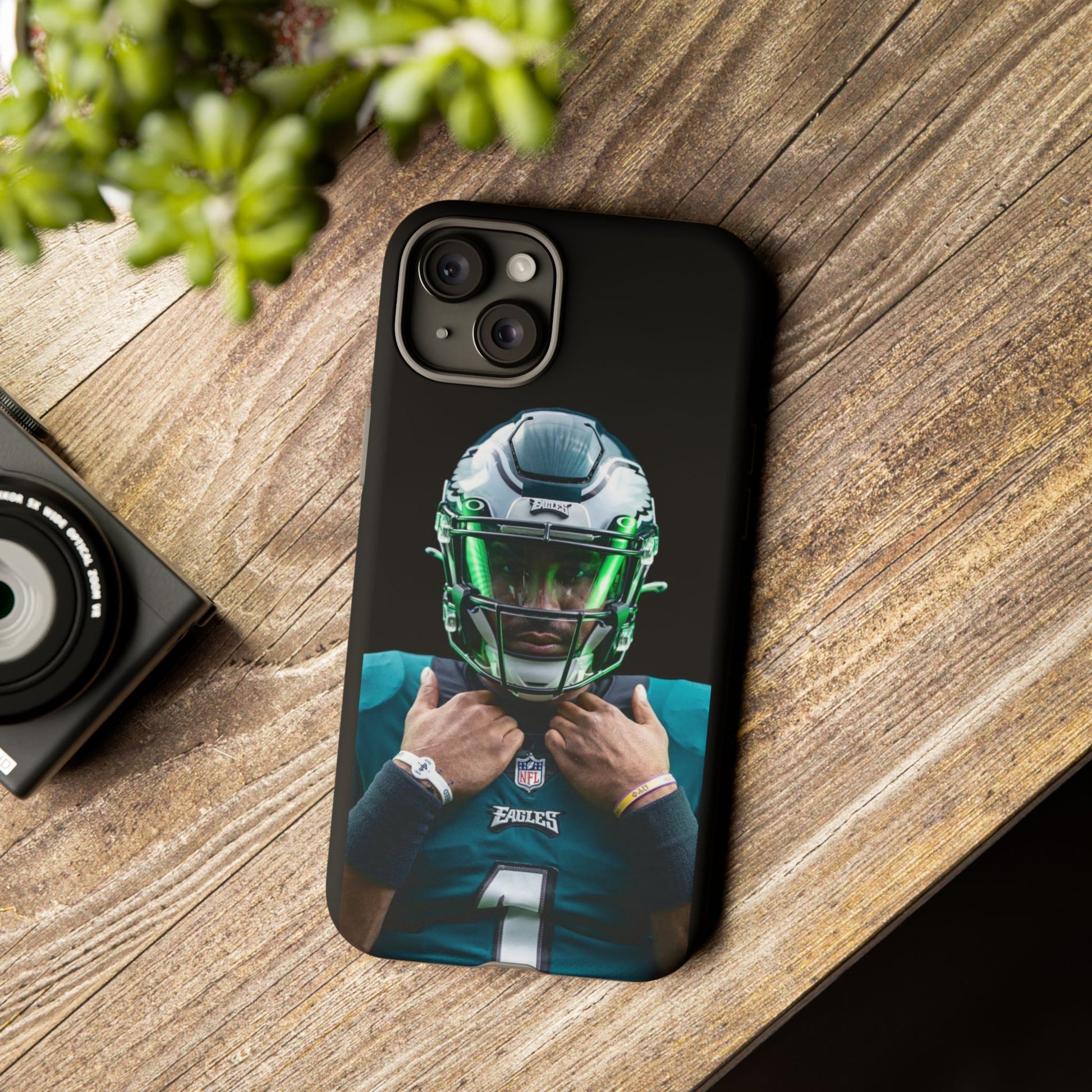 Eagles Football Jalen Hurts Tough Cases for iPhones, Samsung, and Pixel