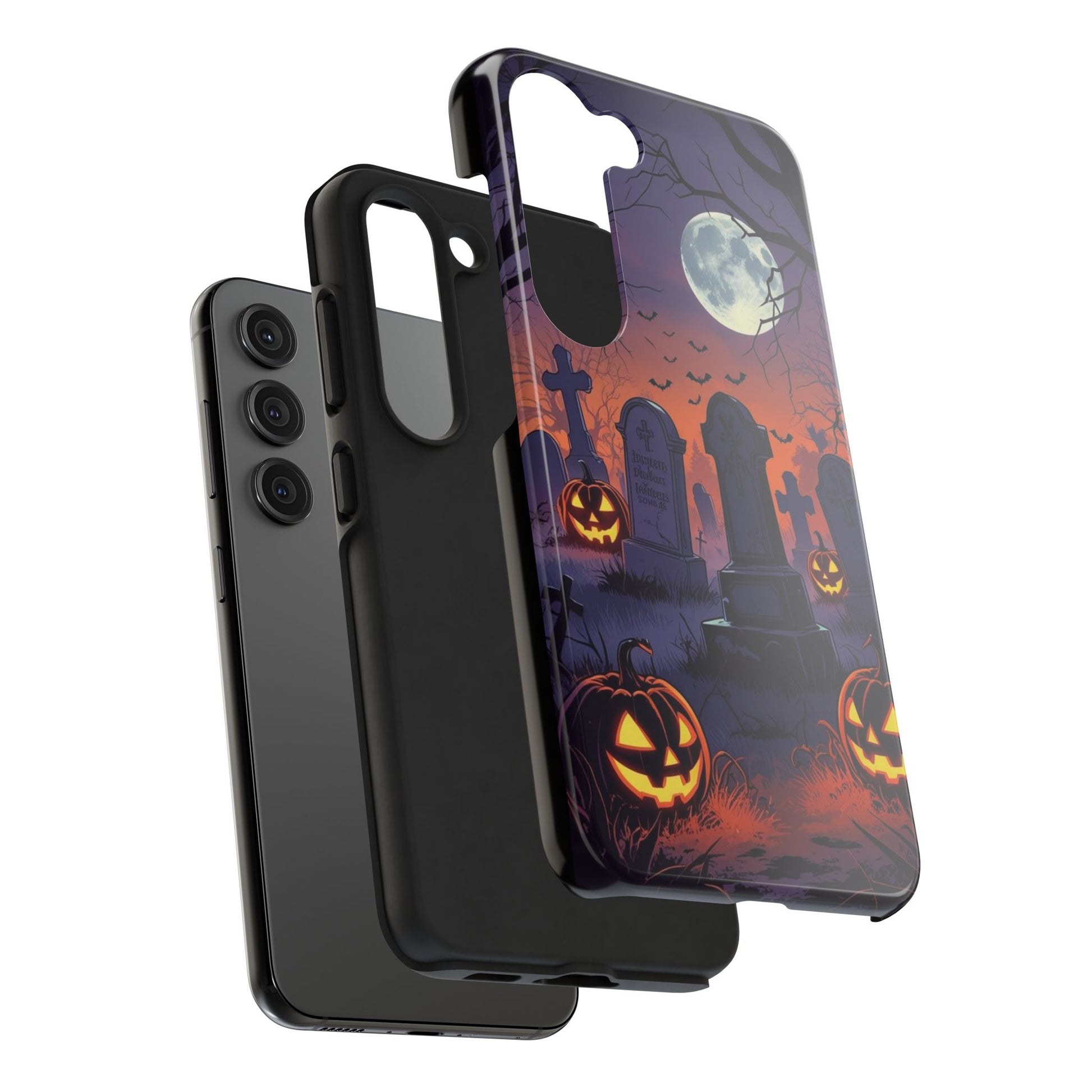 Graveyard Halloween Theme Phone Cases for iPhones & Samsung Phones