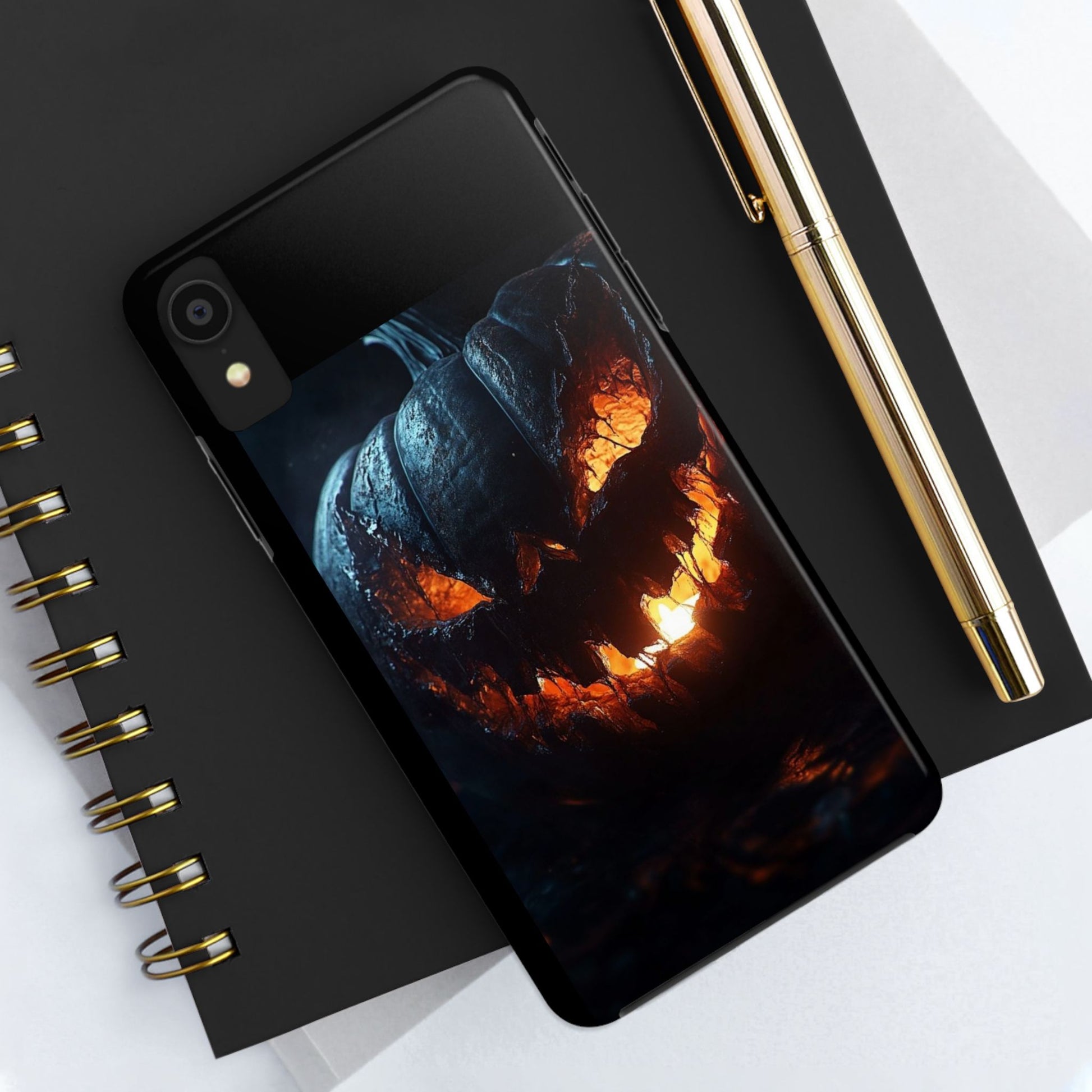 Scary Pumpkin Halloween Theme Phone Cases for iPhones & Samsung Phones
