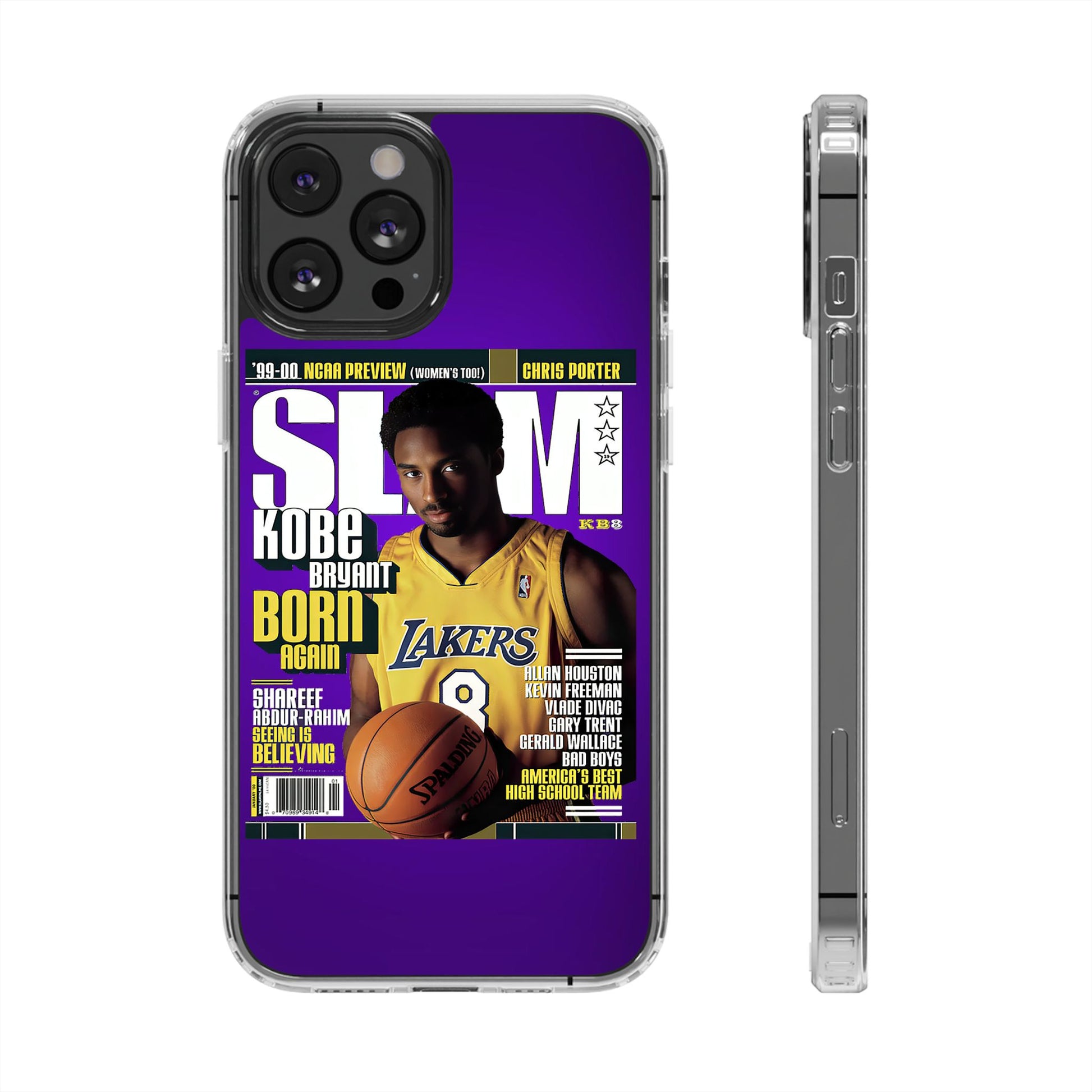 SLAM Cover Kobe Basketball Inspired design Clear Phone Cases