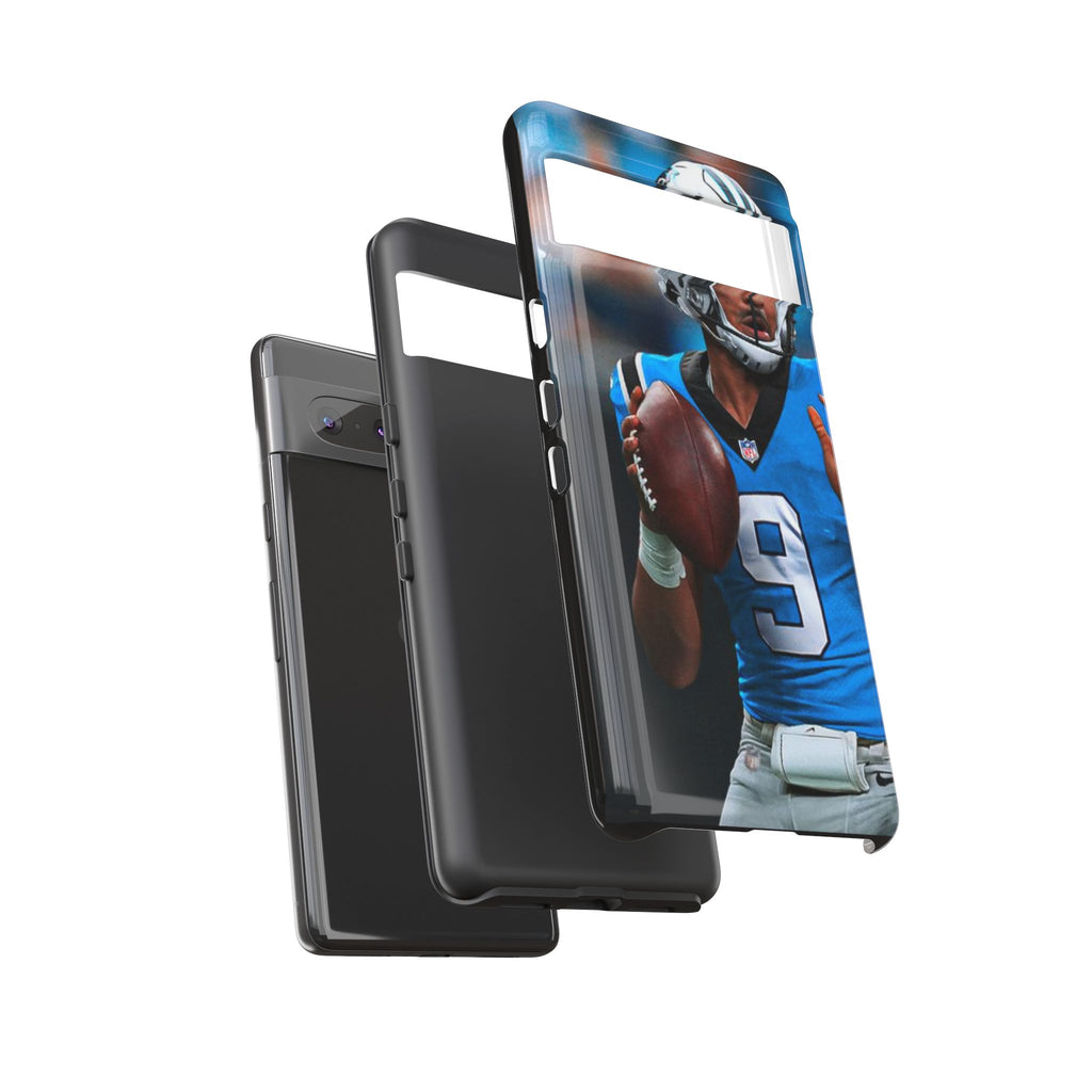 Carolina Panthers Bryce Young Football Tough Cases for iPhones, Samsung, and Pixel