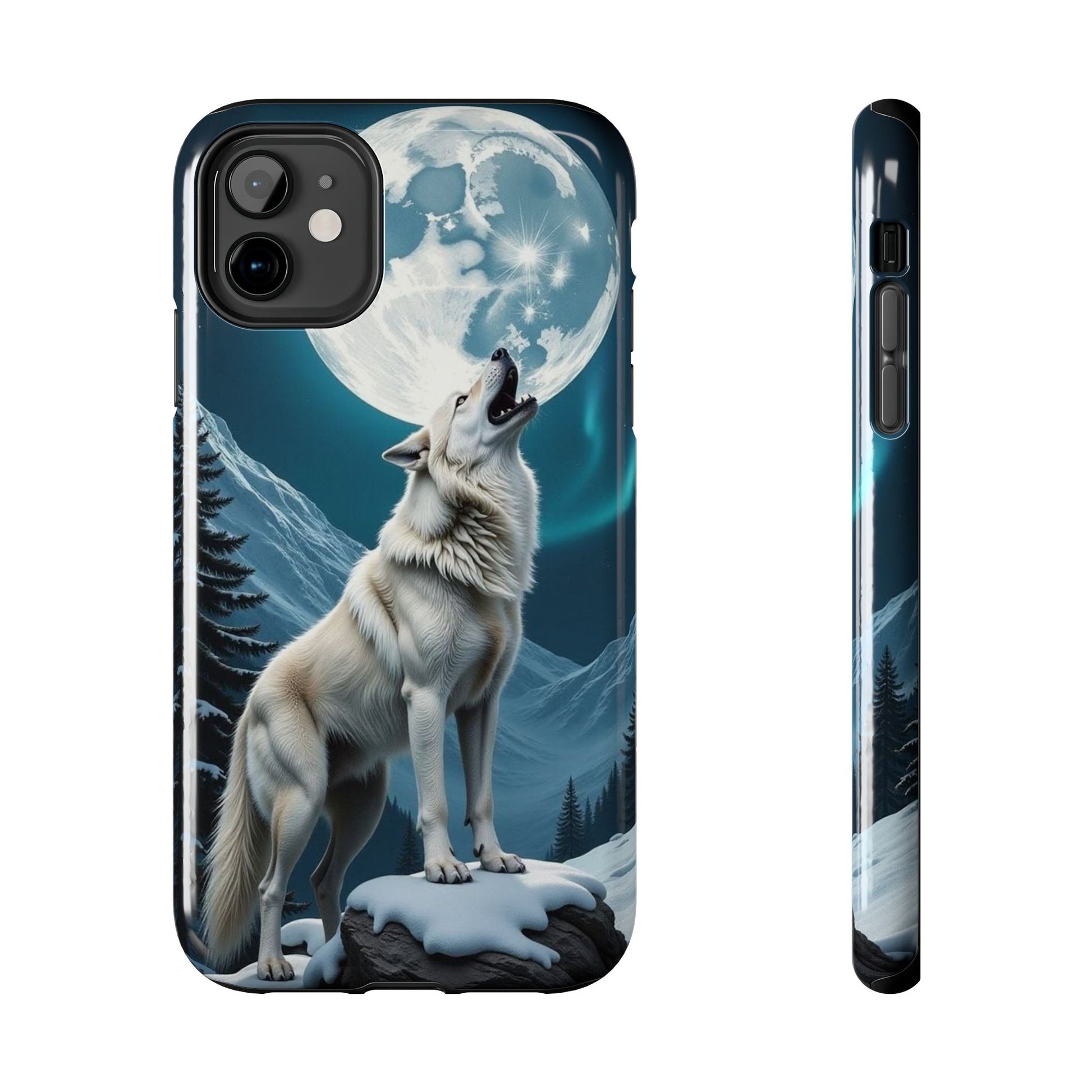 Howling Wolf Theme Phone Cases for iPhones & Samsung Phones