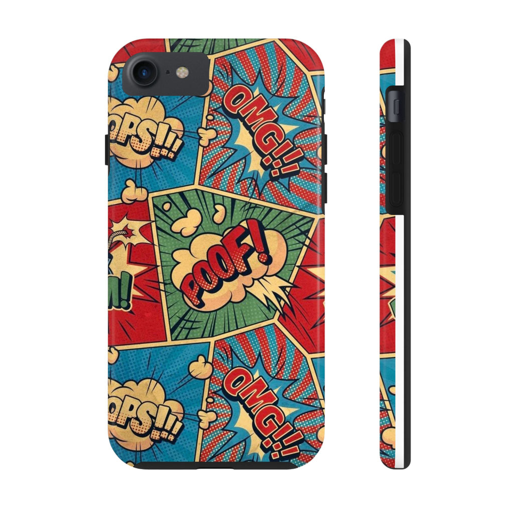 Comics Theme Tough Phone Cases for Iphones & Samsung Durable