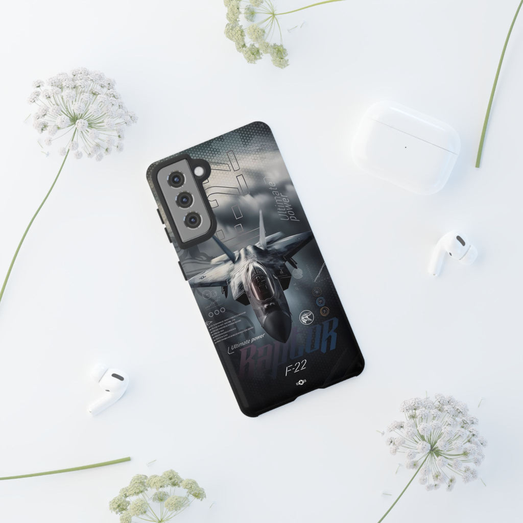 F-22 Raptor Fighter Jet Tough Cases for iPhones, Samsung, and Pixel