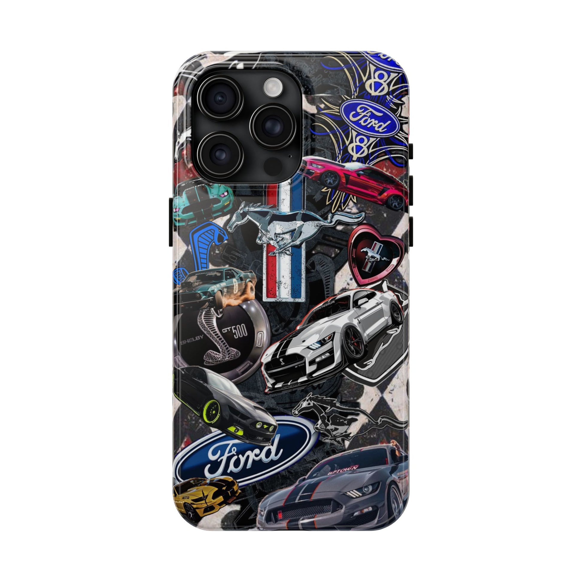 History of Ford Mustangs Theme Phone Cases for Iphones & Samsung Phones