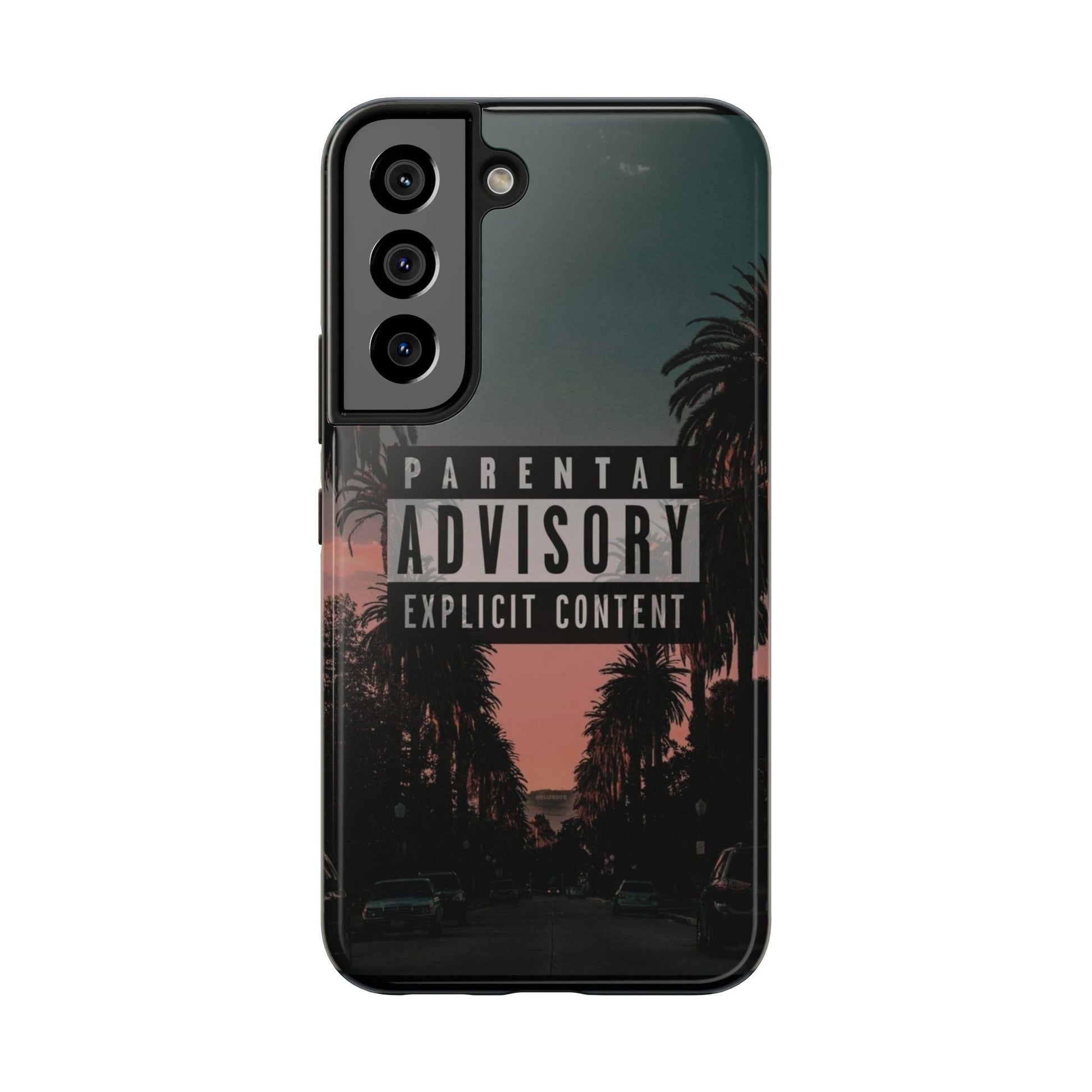 Parental Advisory Tough Phone Cases for Iphones & Samsung Durable