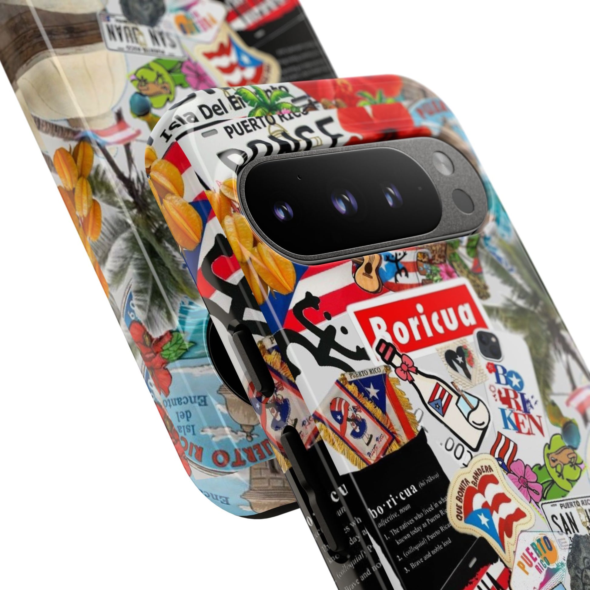 Puerto Rico Boricua Art Tough Cases for iPhones, Samsung, and Pixel